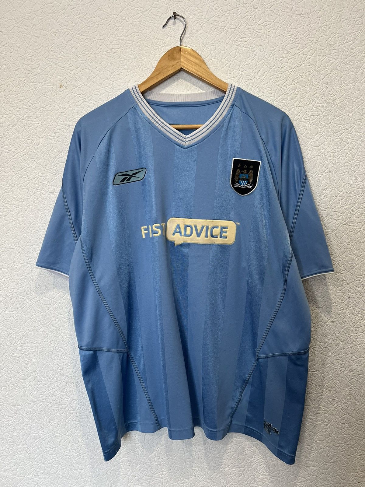 Reebok Manchester City Reebok 2003/2004 Home Kit Soccer Jersey Size US XL / EU 56 / 4 - 1 Thumbnail