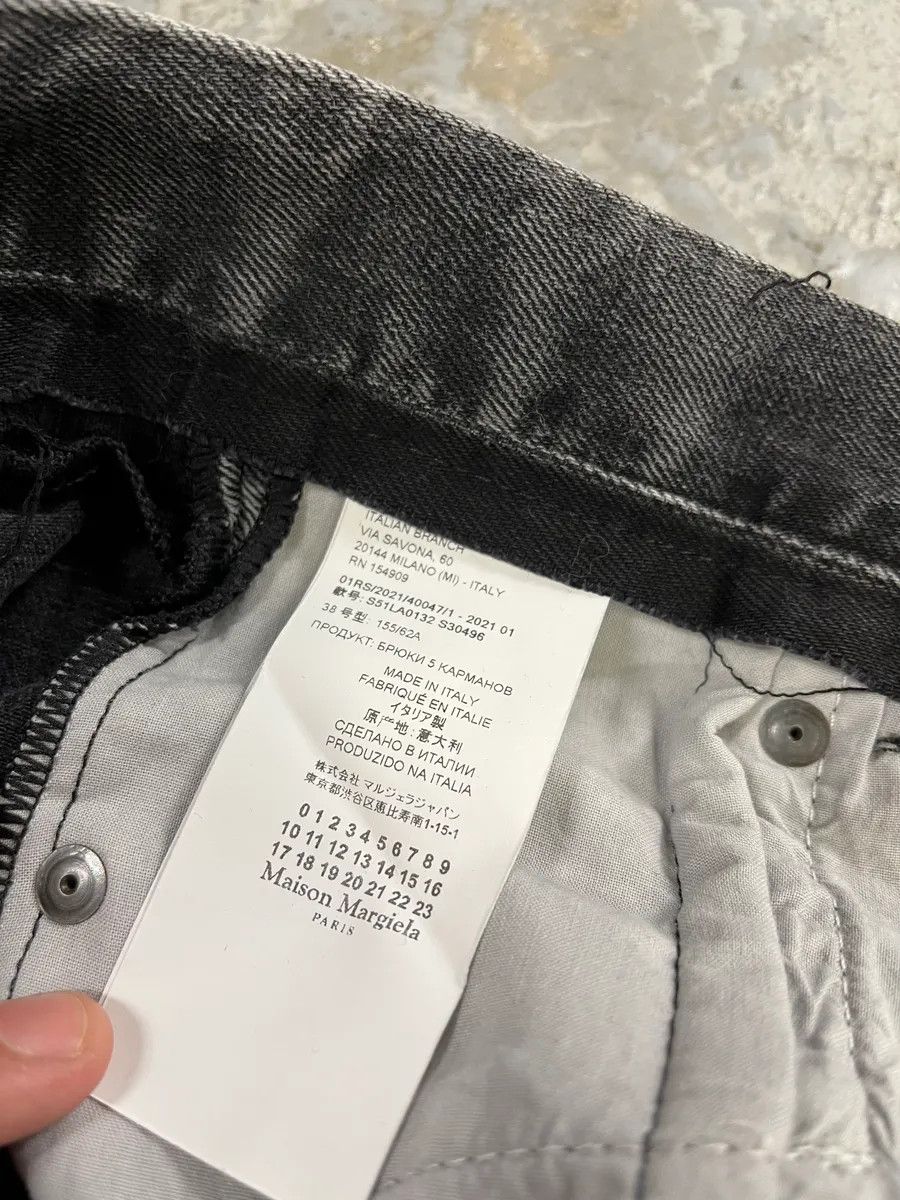 Maison Margiela × Vintage SS2021 Maison Margiela Black Destructured Denim Jeans Size US 30 / EU 46 - 15 Thumbnail