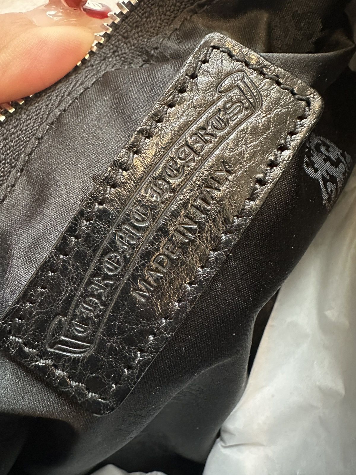 Chrome Hearts Chrome Hearts Nylon Tonal Monogram Cross Grinds Mini Handbag Size ONE SIZE - 11 Thumbnail