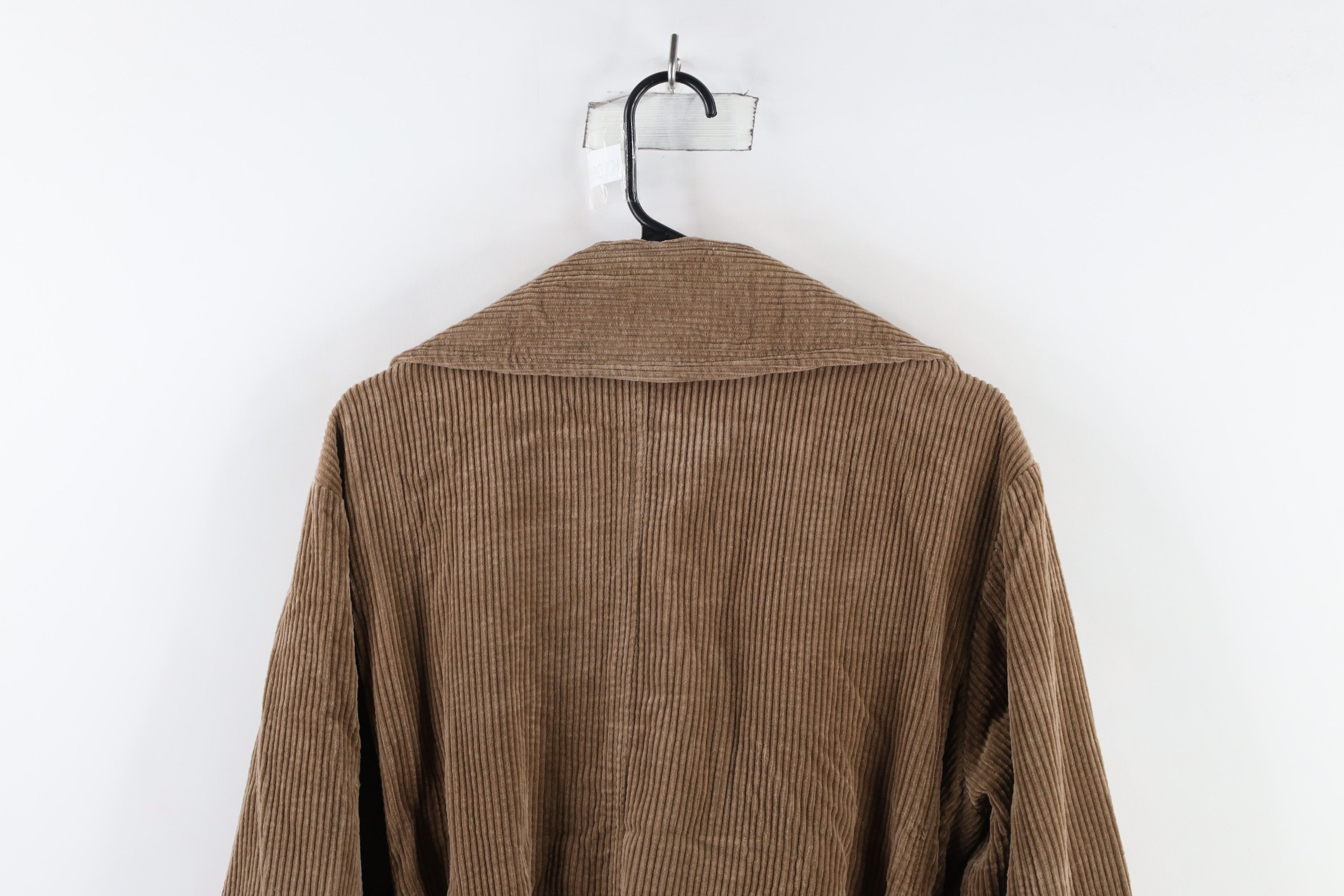 Esprit × Vintage Vintage 90s Esprit Breasted Belted Corduroy Jacket Brown Size S / US 4 / IT 40 - 10 Thumbnail