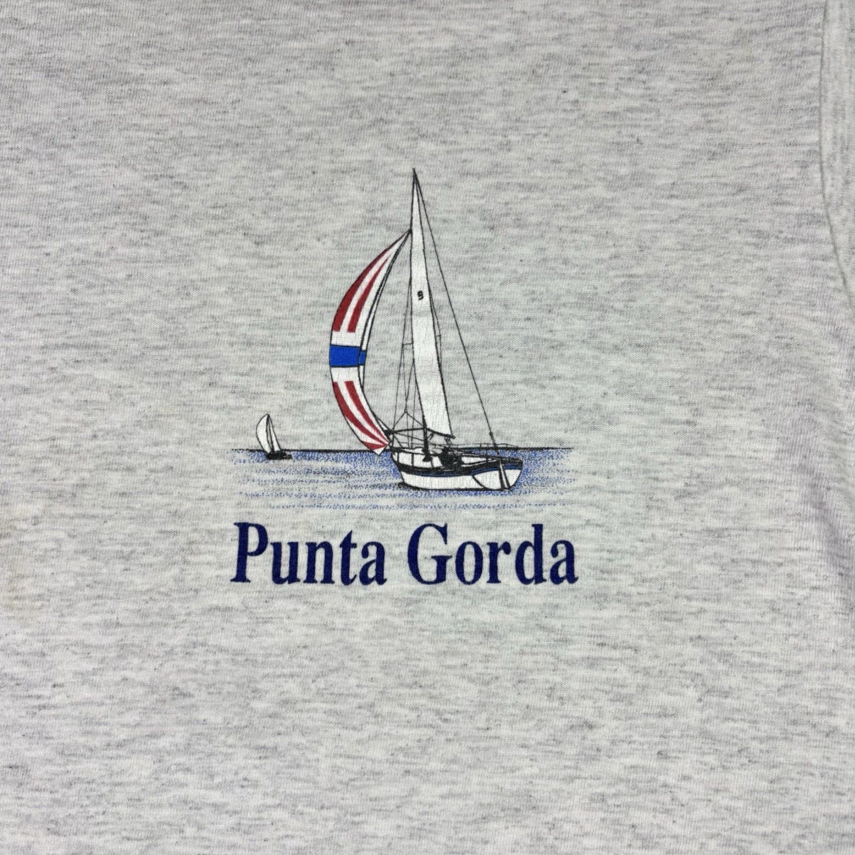 Vintage VINTAGE Punta Gorda T Shirt Sailing Ship Promo Art Single Stitch 90s size XL Size US XL / EU 56 / 4 - 7 Thumbnail