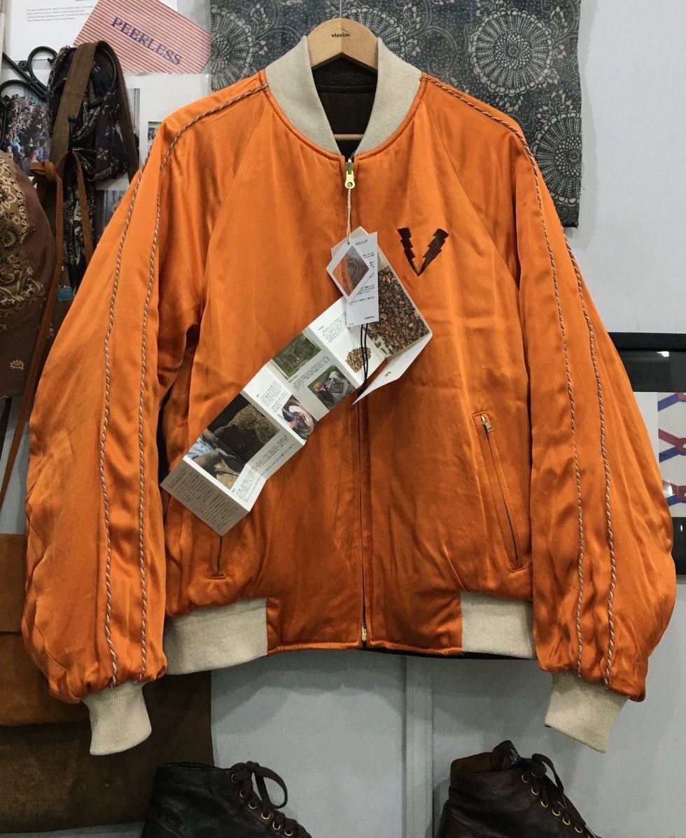 image of Visvim Douglas Jkt（N.d.） in Orange, Men's (Size Large)