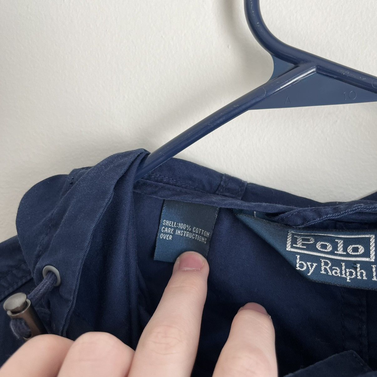 Polo Ralph Lauren × RRL Ralph Lauren × Vintage Vintage Polo Ralph Lauren Navy Hooded Jacket Rare Large Size US L / EU 52-54 / 3 - 2 Thumbnail