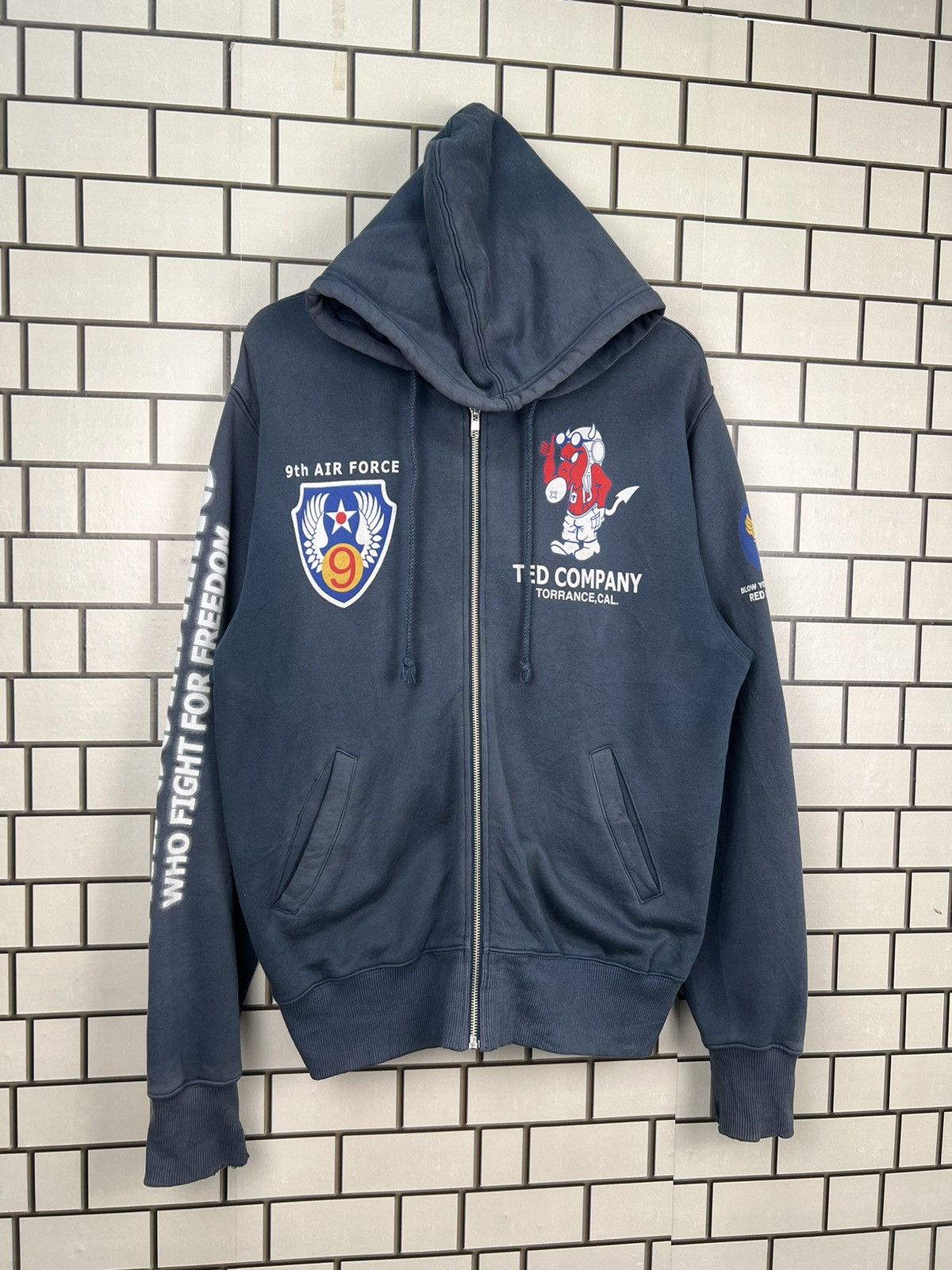 Tedman × Vintage Vintage Ted Company Tedman’s U.S Air Force Hoodie Size US L / EU 52-54 / 3 - 2 Thumbnail