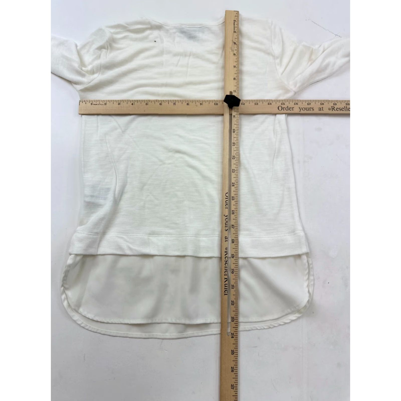 J.Crew J.Crew Top Womens 2XS Ivory Long Sleeve Blouse Silky Viscose Hem Casual Pullover Round Neck Merch Mercantile Womens 2XS Ivory Blouse Size XXS / US 00 / IT 34 - 6 Thumbnail