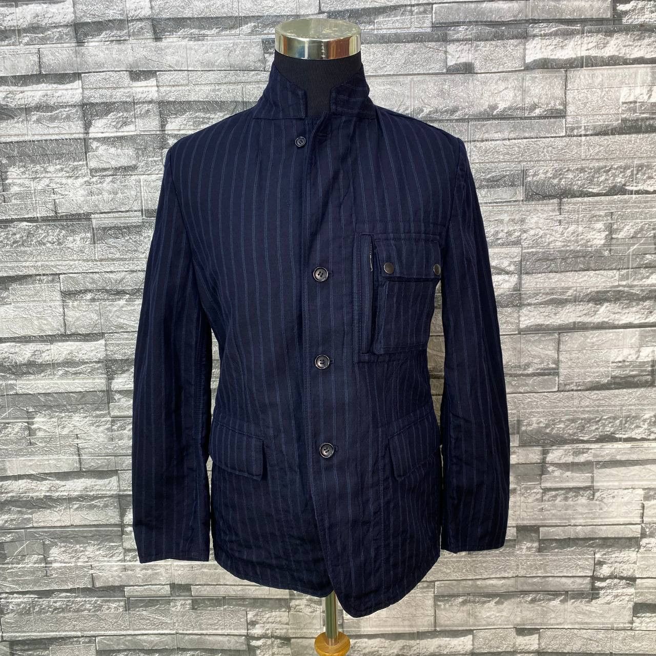 Comme des Garcons AD2007 COMME DES GARCON PINSTRIPED CHORE JACKET Size US S / EU 44-46 / 1 - 2 Thumbnail