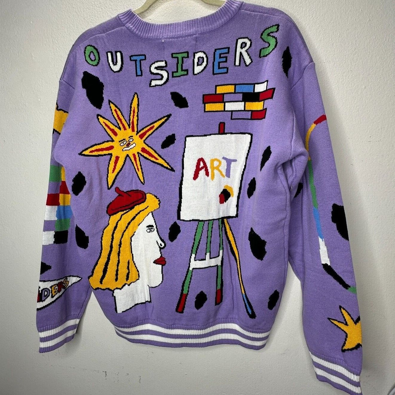 Other Outsiders Division Purple Art School Graphic Sweatshirt M Size M / US 6-8 / IT 42-44 - 6 Thumbnail
