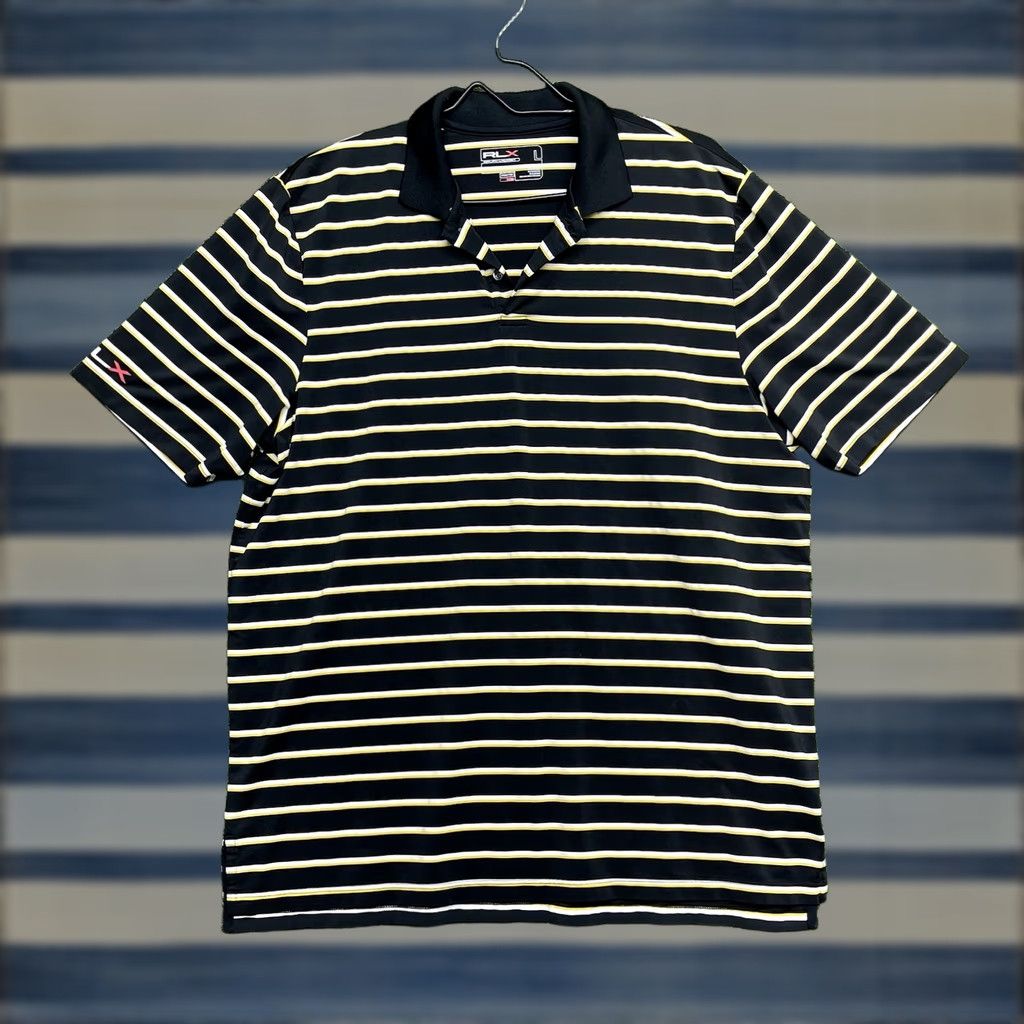 Ralph Lauren VINTAGE RLX Ralph Lauren Golf Polo Shirt Mens Large Athletic Sportswear Performance y2k Size US L / EU 52-54 / 3 - 1 Thumbnail