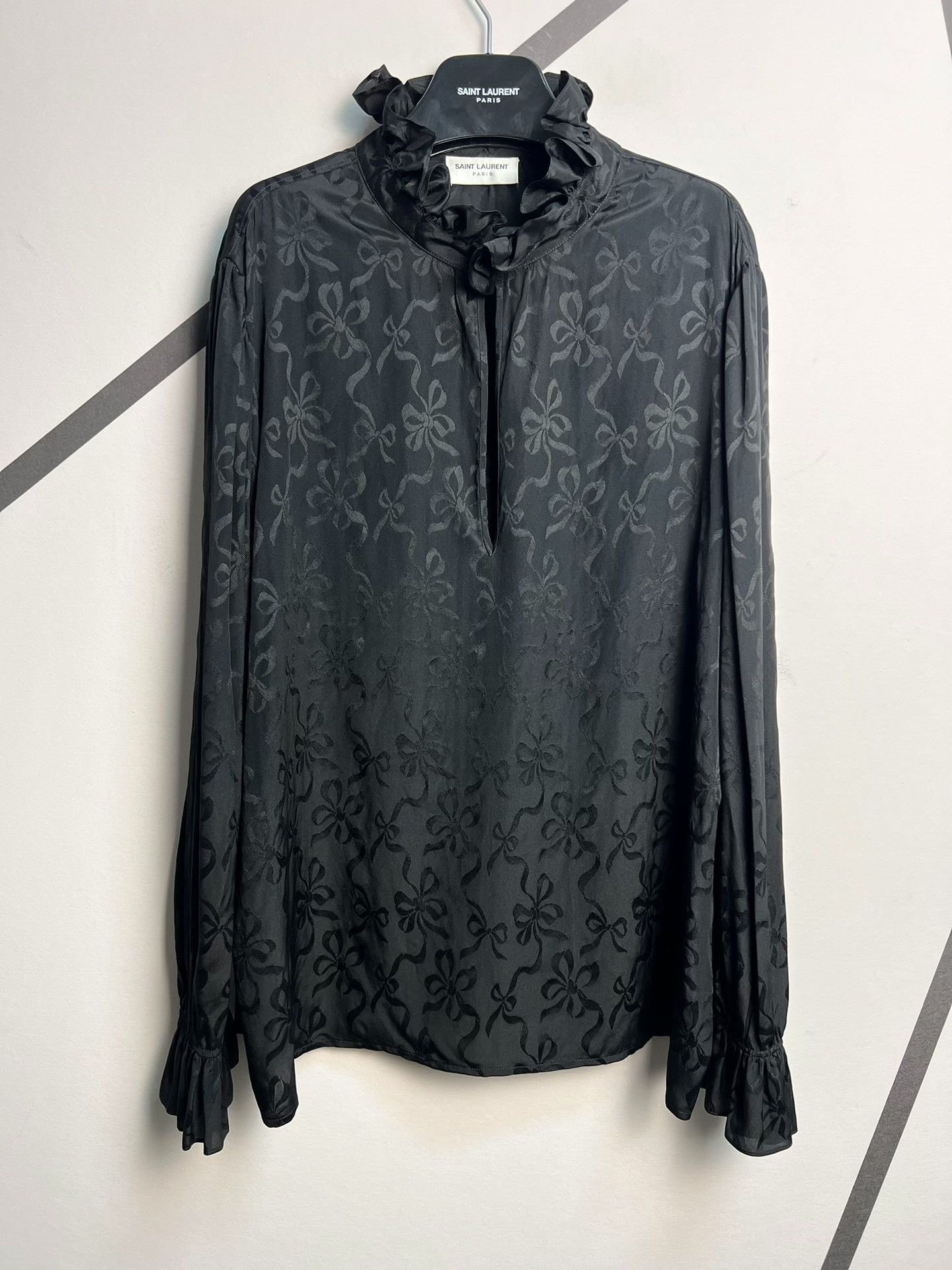 Saint Laurent Paris Saint Laurent SS22 Runway Floral Silk Shirt Size S / US 4 / IT 40 - 1 Thumbnail