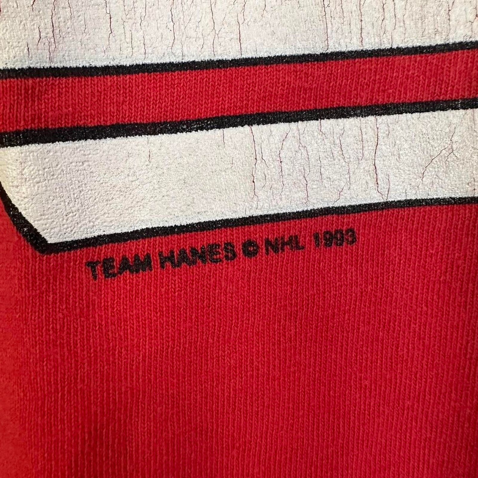 Hanes × NHL × Vintage Vintage 1993 Detroit Red Wings Shirt Size US L / EU 52-54 / 3 - 3 Thumbnail