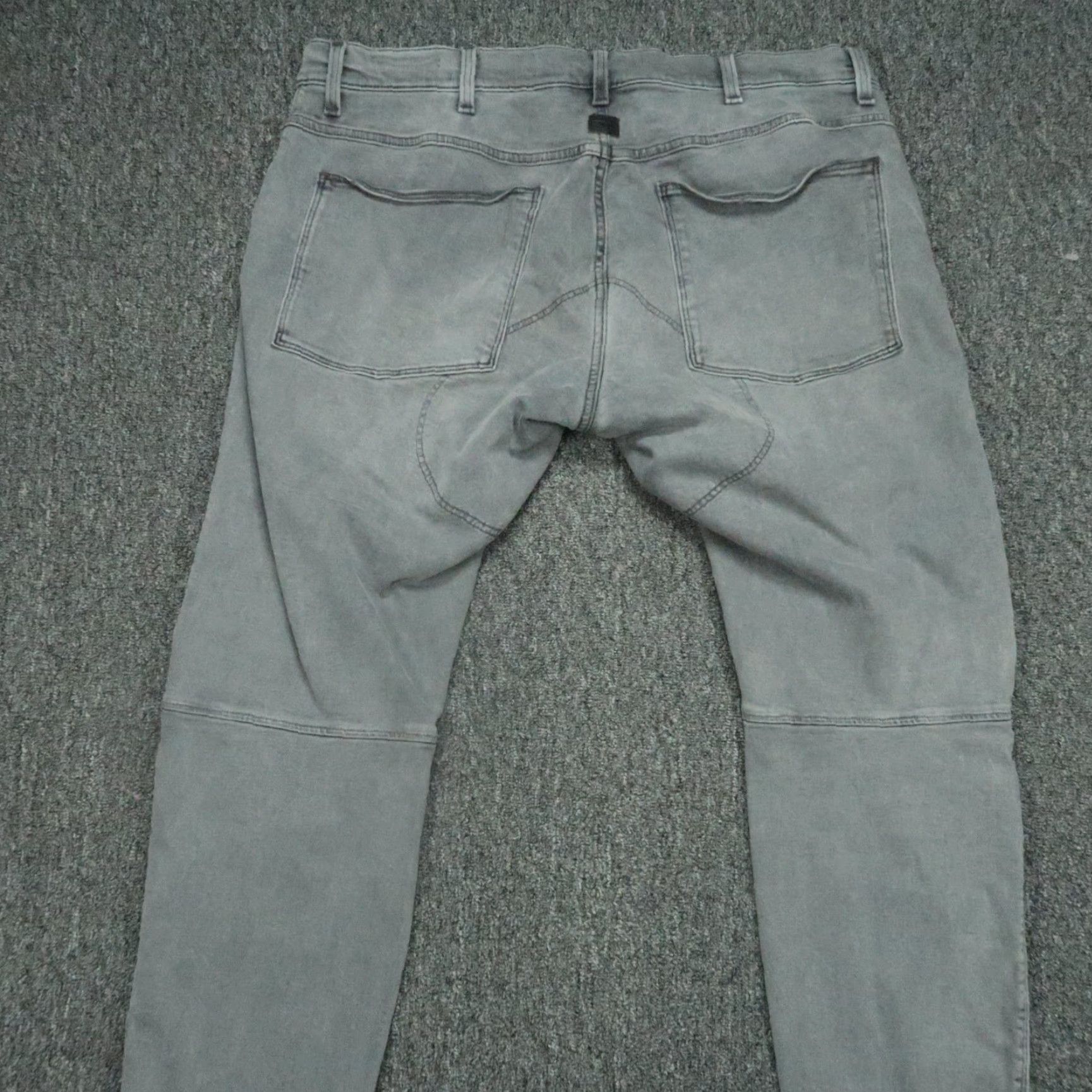 G-Star G Star Jeans Mens 38x32 Gray 5-Pocket Slim Denim Cotton 3D Zip Knee Arc Vintage: No Mens Size US 38 / EU 54 - 6 Thumbnail