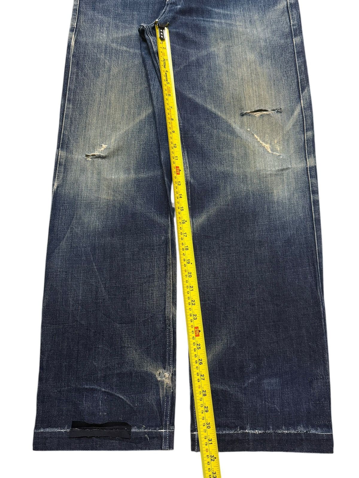 PHENOMENON Vintage 90s Japan Phenomenon Faded Whisker Distress Wide Leg Size US 36 / EU 52 - 13 Thumbnail