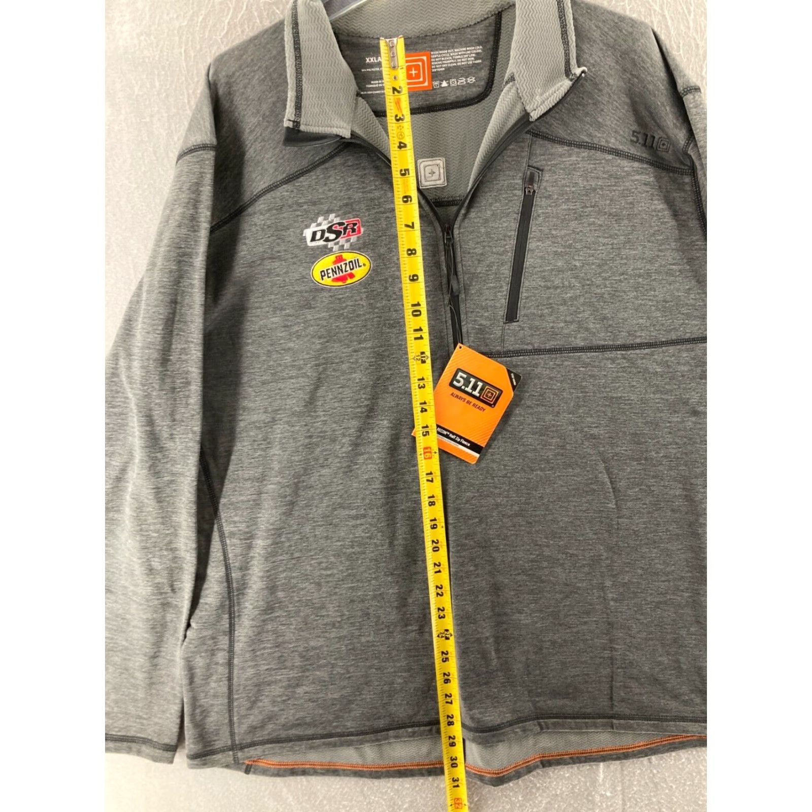 Logo 7 VINTAGE Recon 511 Shirt Mens 2XL Mock Neck Polo Gray Military NWT Size US XXL / EU 58 / 5 - 3 Thumbnail