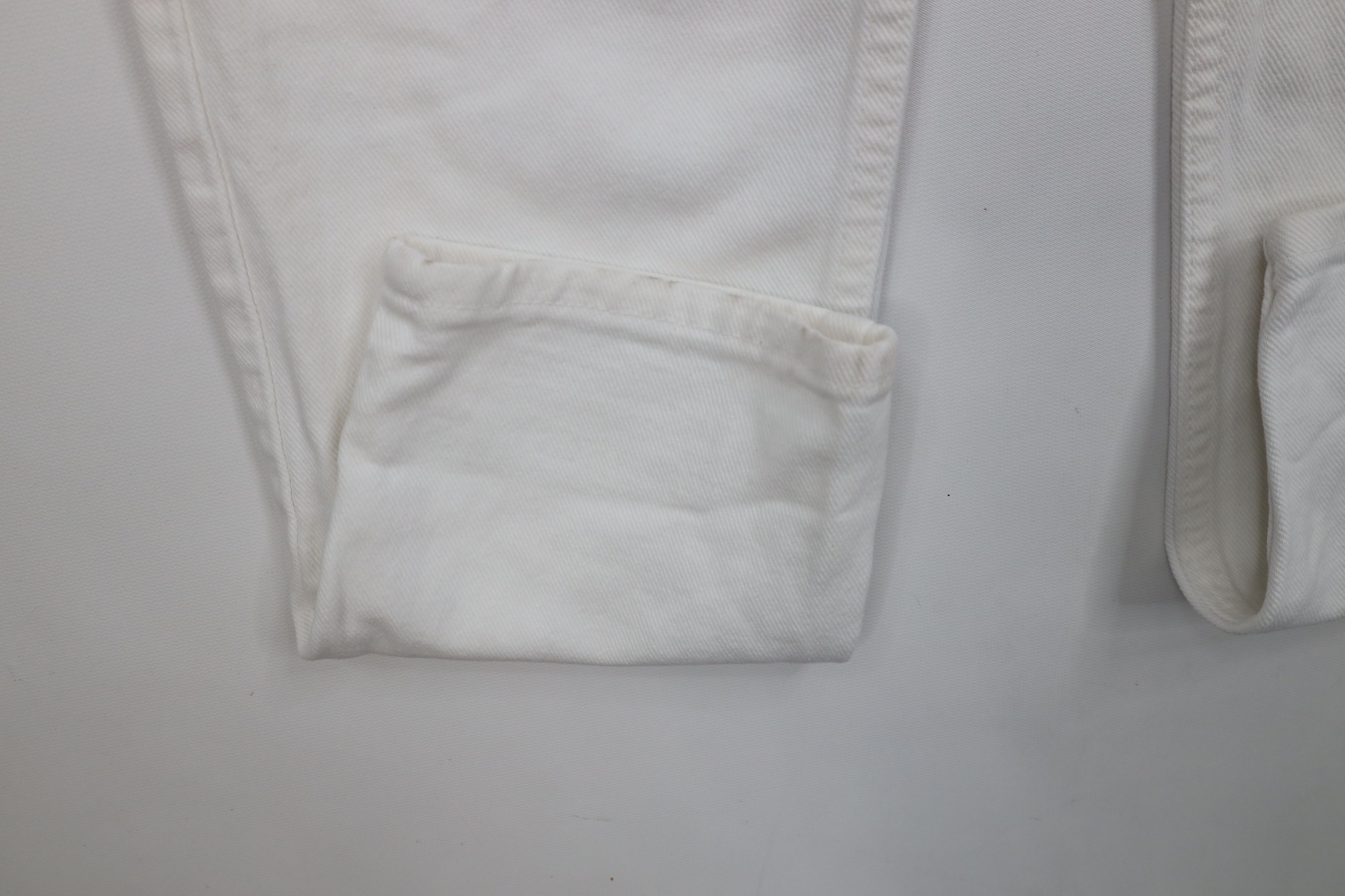 Levi's × Vintage Vintage 90s Levis 550 Fit Tapered Leg Denim Jeans White USA Size 28" / US 6 / IT 42 - 6 Thumbnail