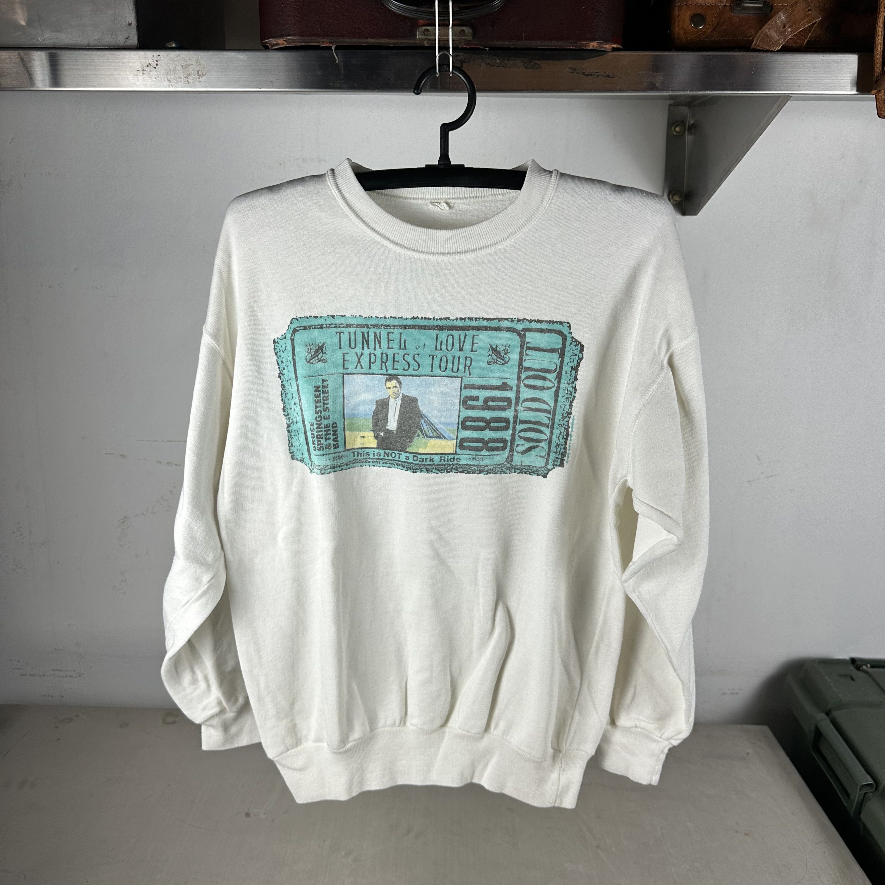 Vintage 1988 Bruce Springsteen Tunnel of Love Express Tour Sweater Size US L / EU 52-54 / 3 - 1 Thumbnail