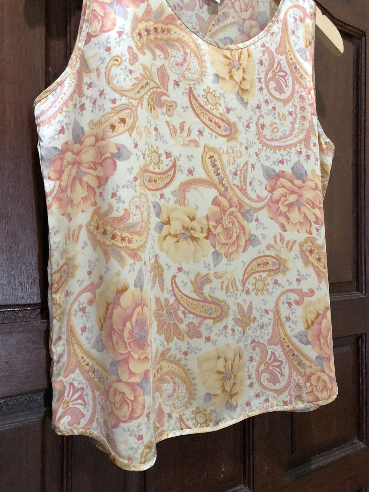 Vintage Asilk Japanese Style Paisley Pattern Allover Silk Style Size L / US 10 / IT 46 - 5 Thumbnail