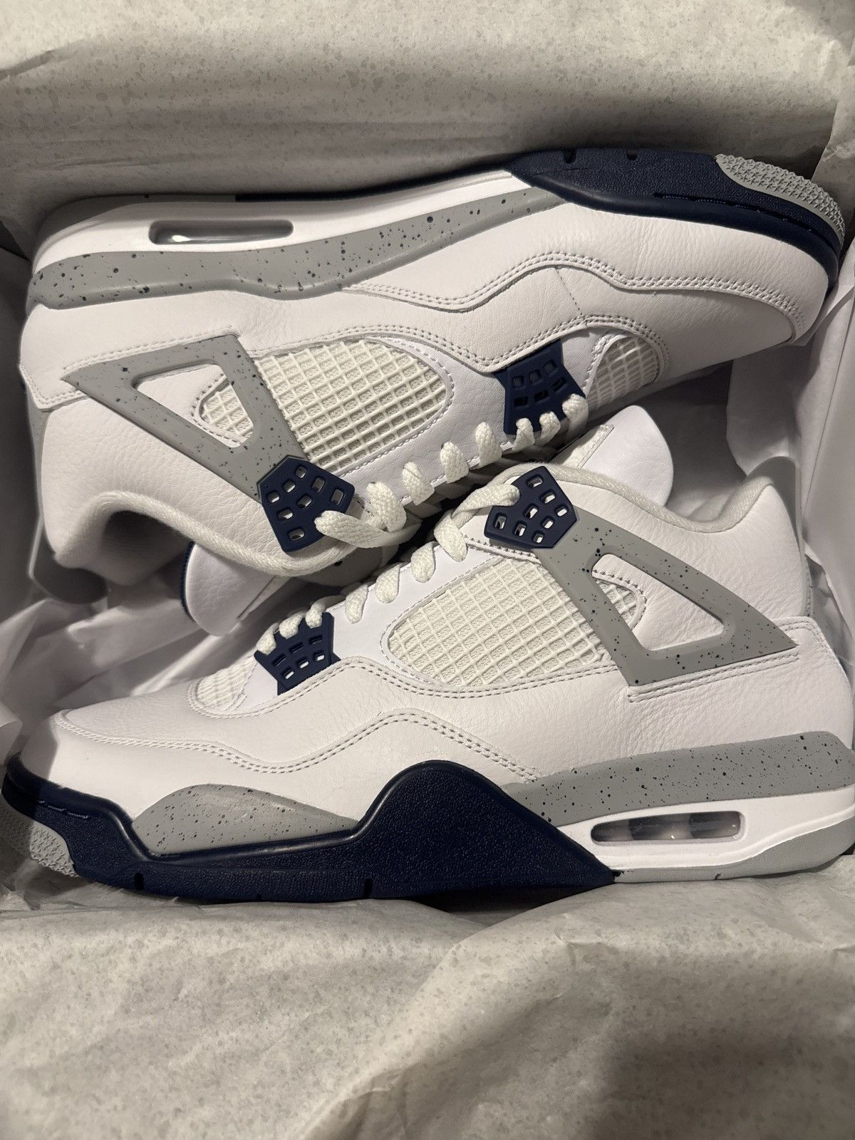 Jordan Brand Jordan 4 Retro Midnight Navy Size US 10 / EU 43 - 1 Thumbnail