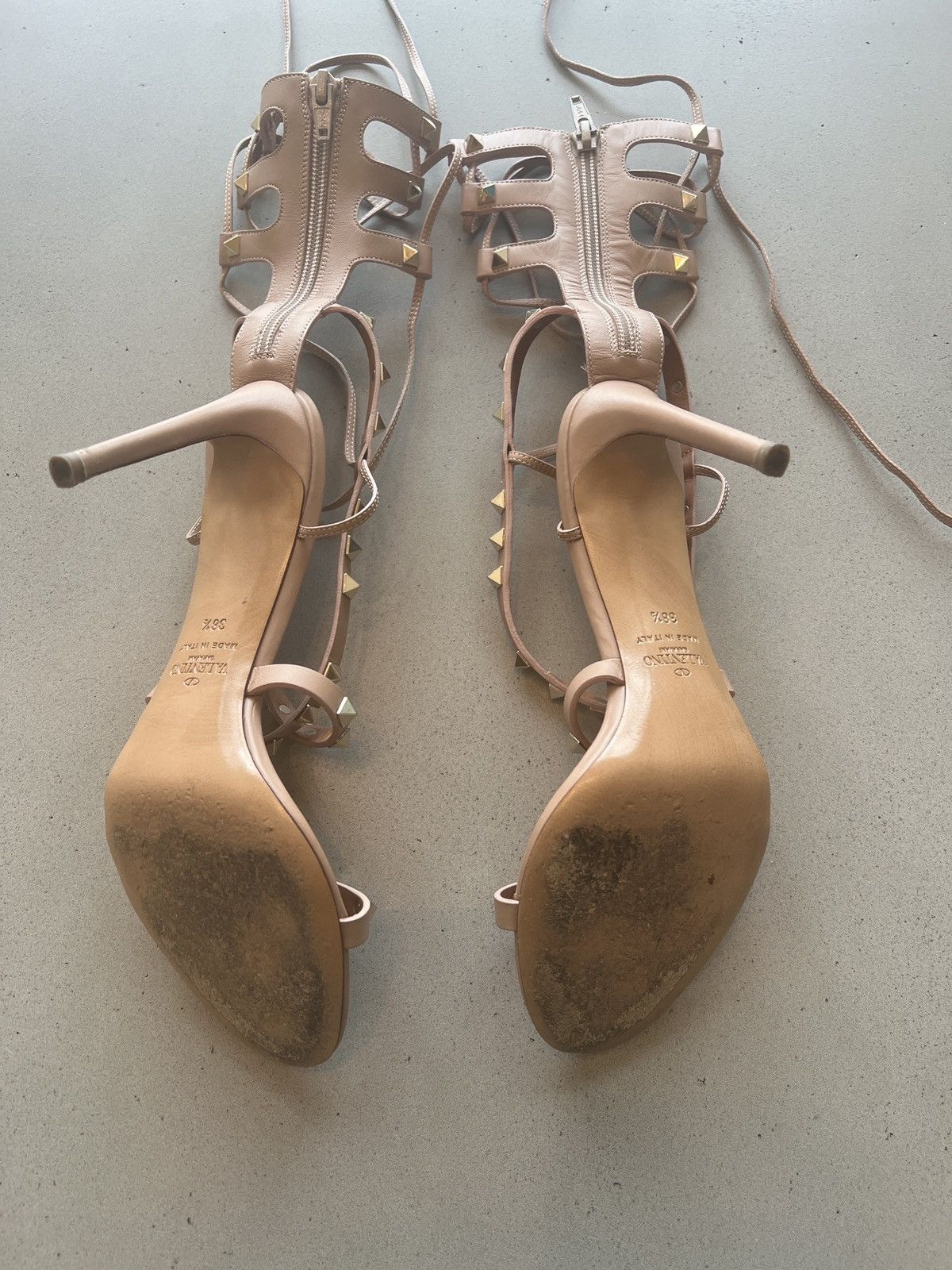 Valentino Lace Up Gladiator Heels Size US 8.5 / IT 38.5 - 6 Thumbnail