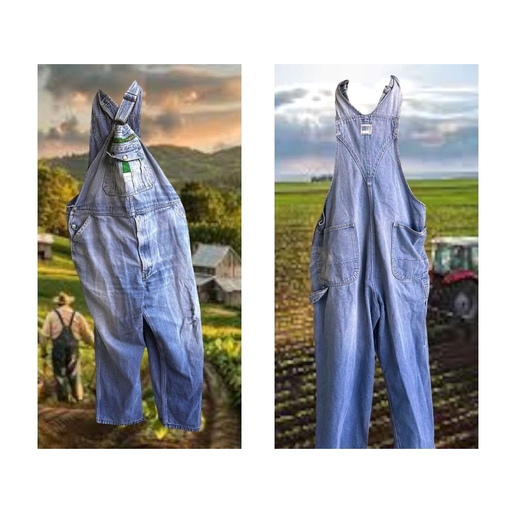 Liberty VTG Liberty Overalls Unisex 46 x 62 Cotton Blue Denim Bibs Size US 44 / EU 60 - 1 Thumbnail