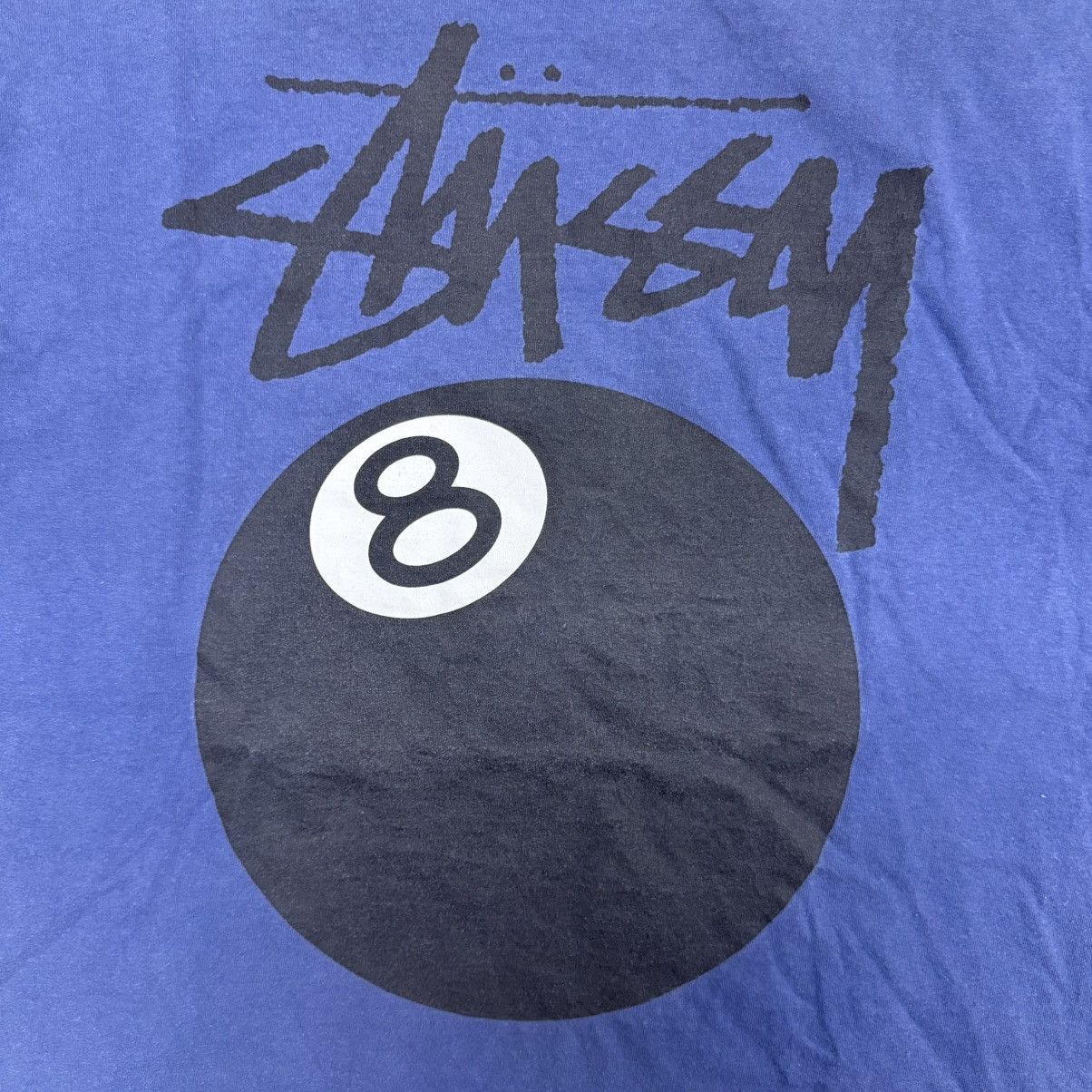 Stussy Stussy 8 Ball Pigment Dyed Faded Midnight Blue Tee Size US XL / EU 56 / 4 - 10 Thumbnail