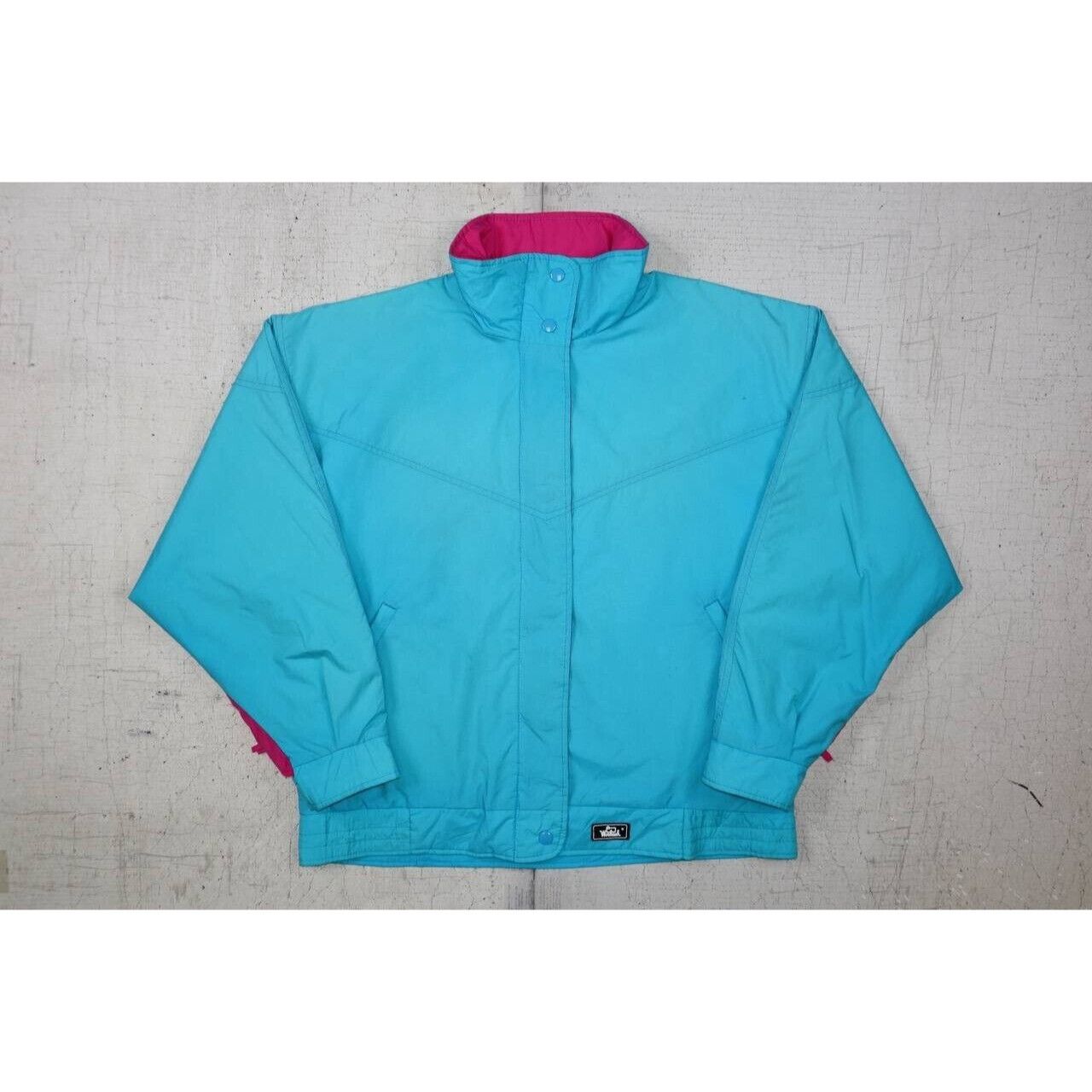 Woolrich Woolen Mills Vintage Woolrich Womens Neon Pink Blue Windbreaker Jacket M Size M / US 6-8 / IT 42-44 - 5 Thumbnail
