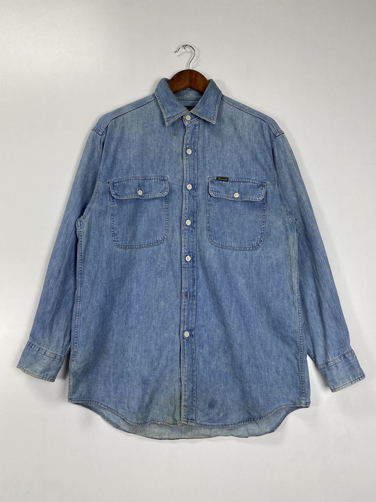 Vintage × Wrangler Vintage Wrangler Denim Jacket Size US M / EU 48-50 / 2 - 2 Thumbnail