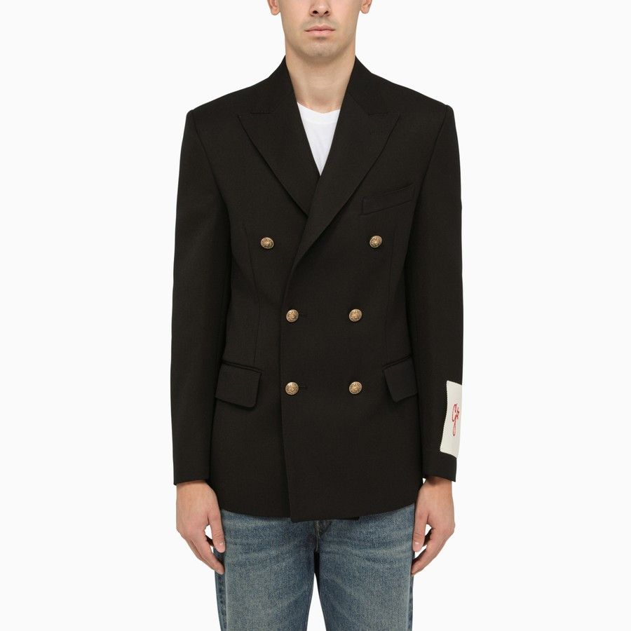 image of Golden Goose O1D2Blof0424 Blazer In Blue, Men's (Size Medium)