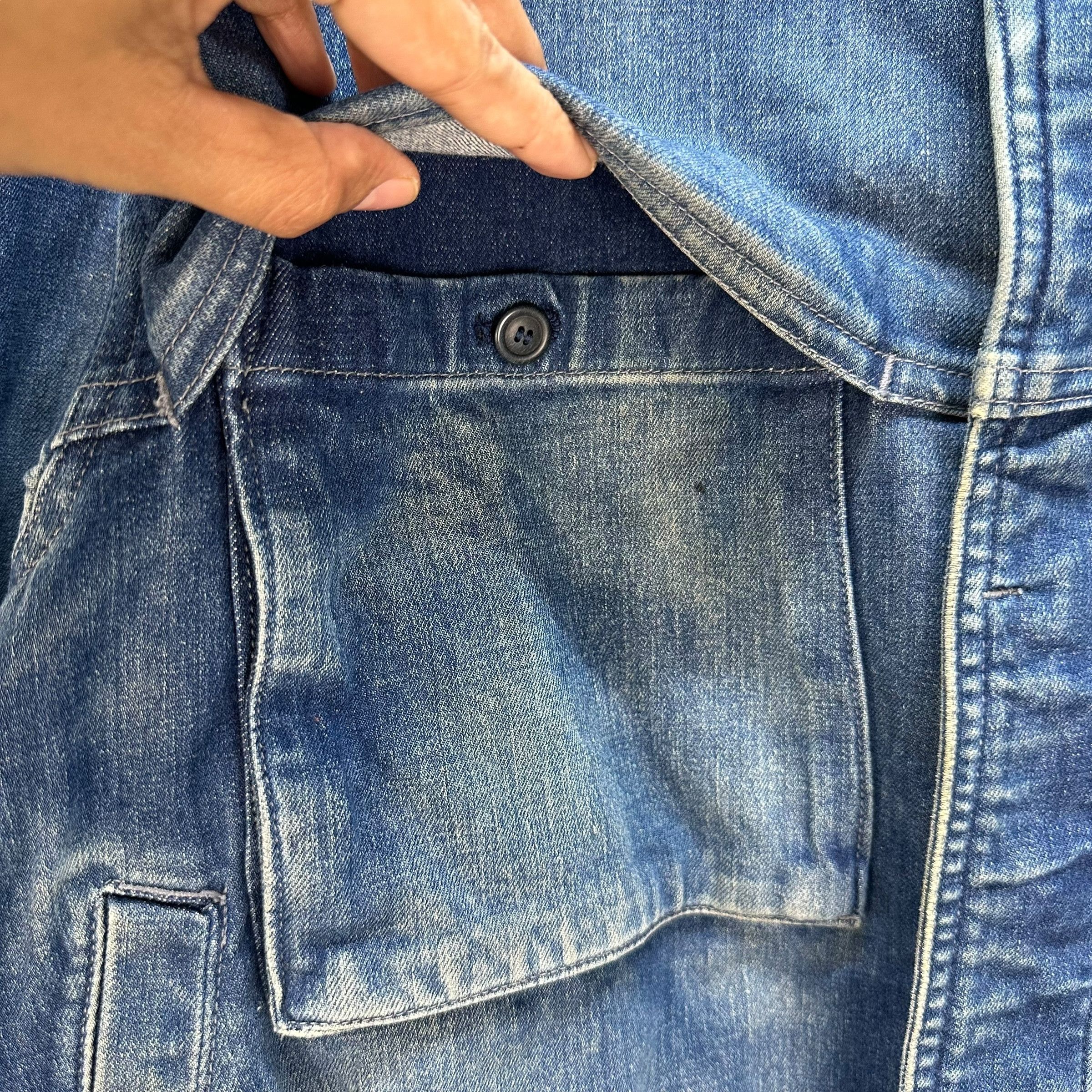 Issey Miyake 90's ISSEY MIYAKE MEN Brush Label Jeans Jacket #1510-A62 Size US M / EU 48-50 / 2 - 3 Thumbnail