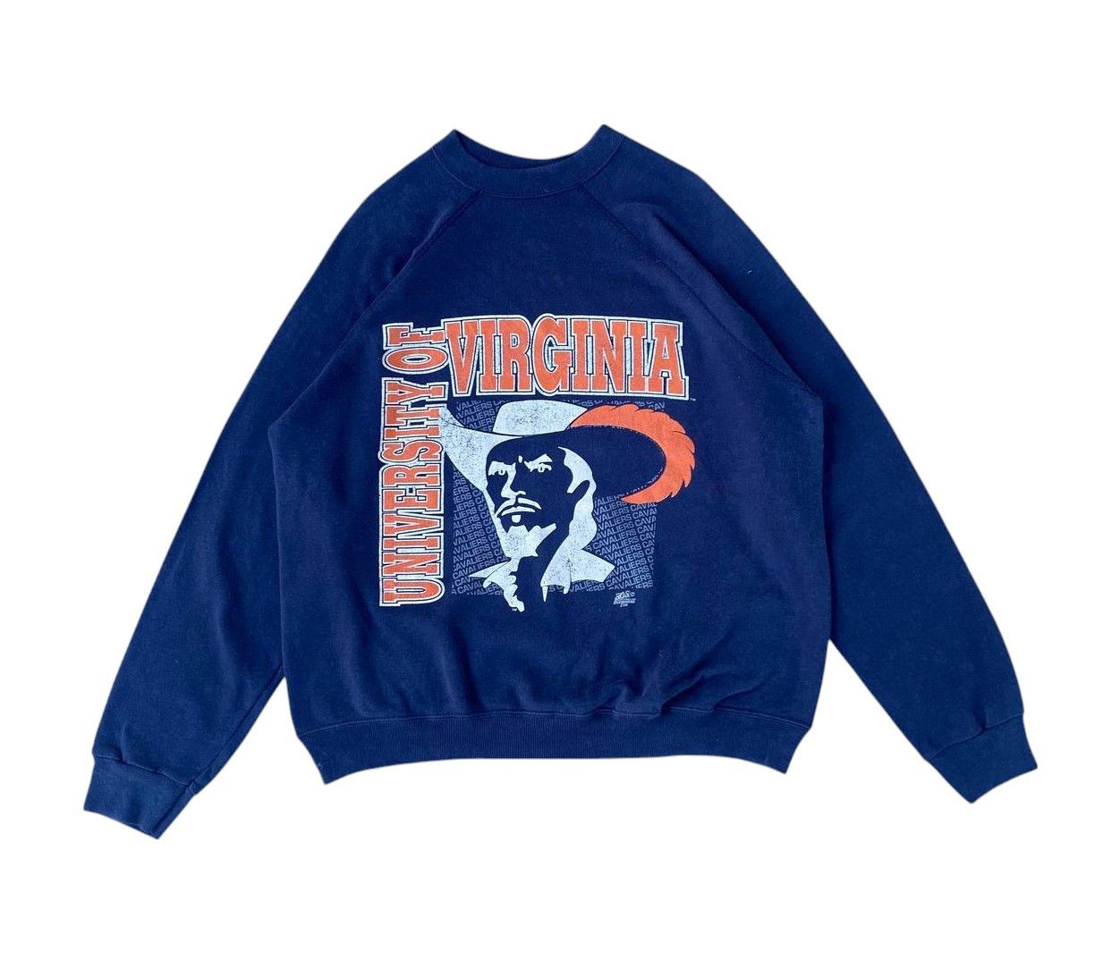 Vintage VINTAGE 80S VIRGINA UNIVERSITY CREWNECK FADED BLUE Size US XL / EU 56 / 4 - 1 Thumbnail