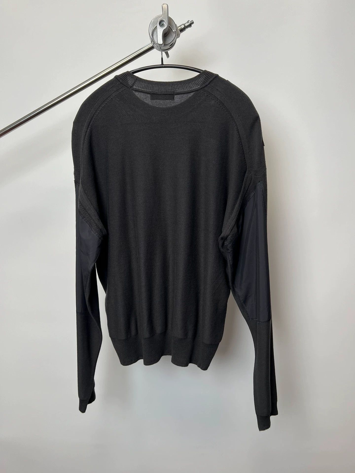 Yohji Yamamoto Yohji Yamamoto YS Nylon Panel Drape Knit Top Size US L / EU 52-54 / 3 - 7 Thumbnail