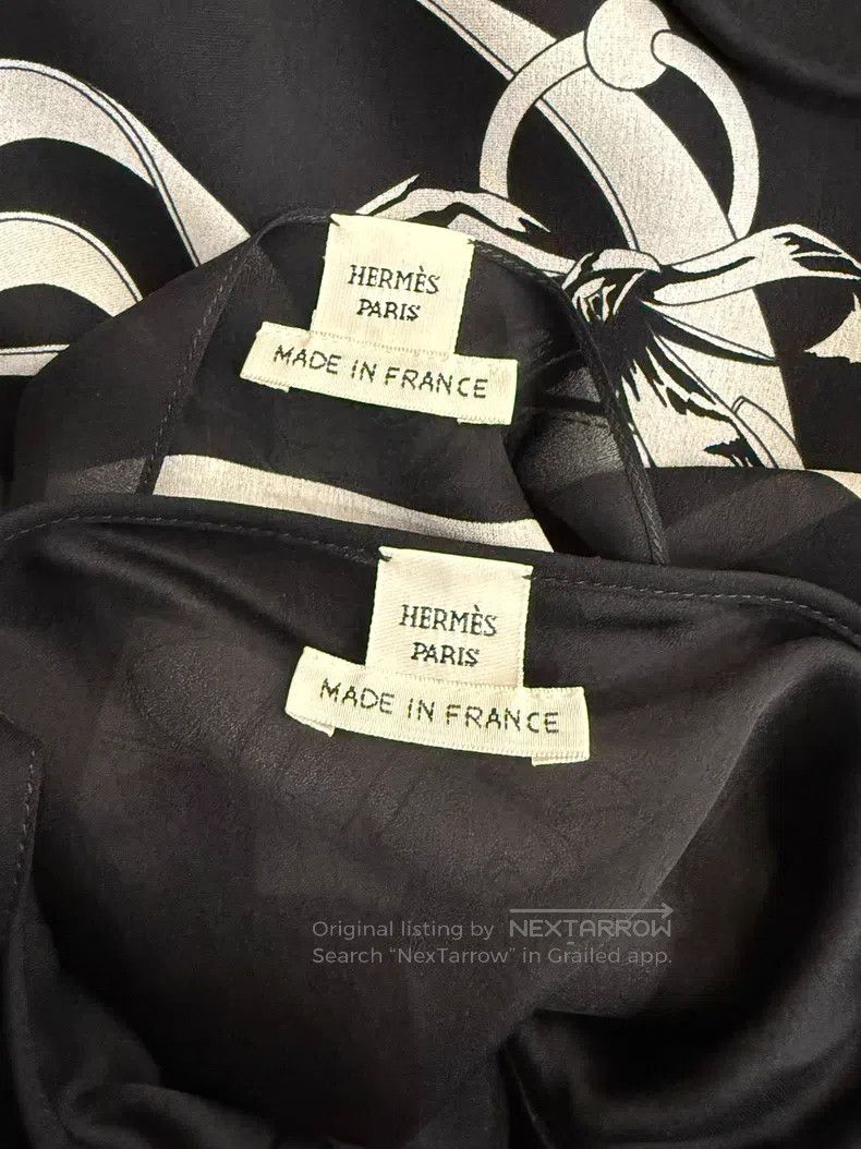 Hermes Hermes Black and white print dress Size XXS / US 00 / IT 34 - 5 Thumbnail