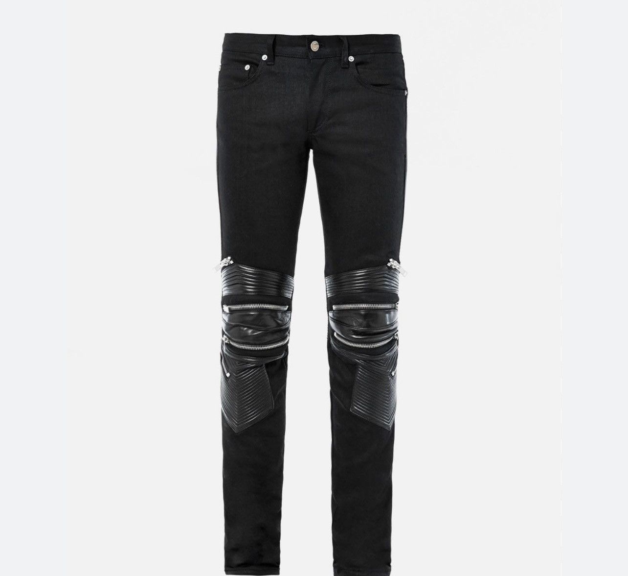 Image of YVES Saint Laurent D04 Biker Denim in Black, Men's (Size 30)