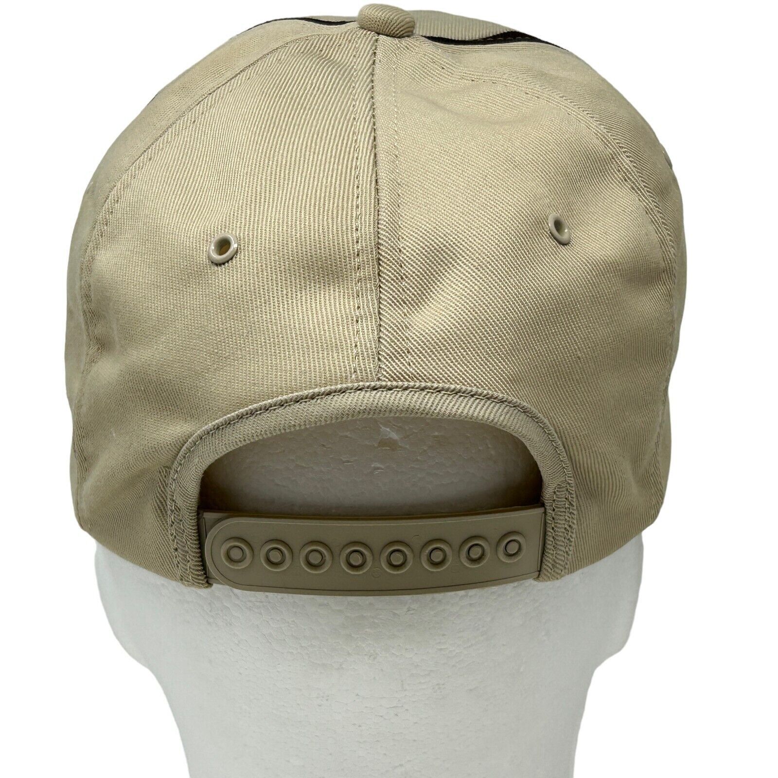 Vintage Vintage 80s Chevron Ortho Hat Baseball Cap USA Made Beige Size ONE SIZE - 3 Thumbnail