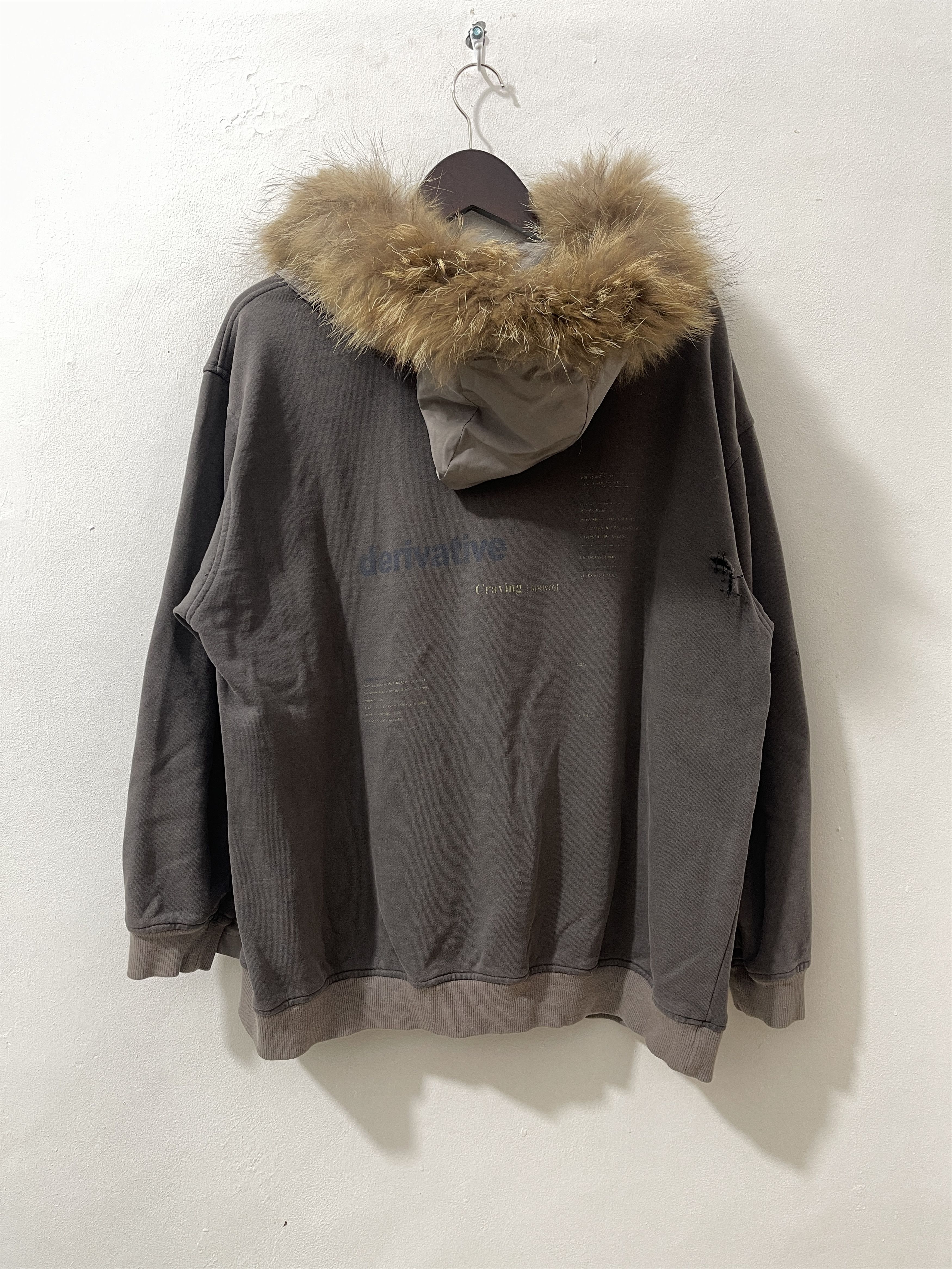 Japanese Brand 2000s Derivative Japan Archive Designer Fur Vkei Hoodie Size US XL / EU 56 / 4 - 10 Thumbnail