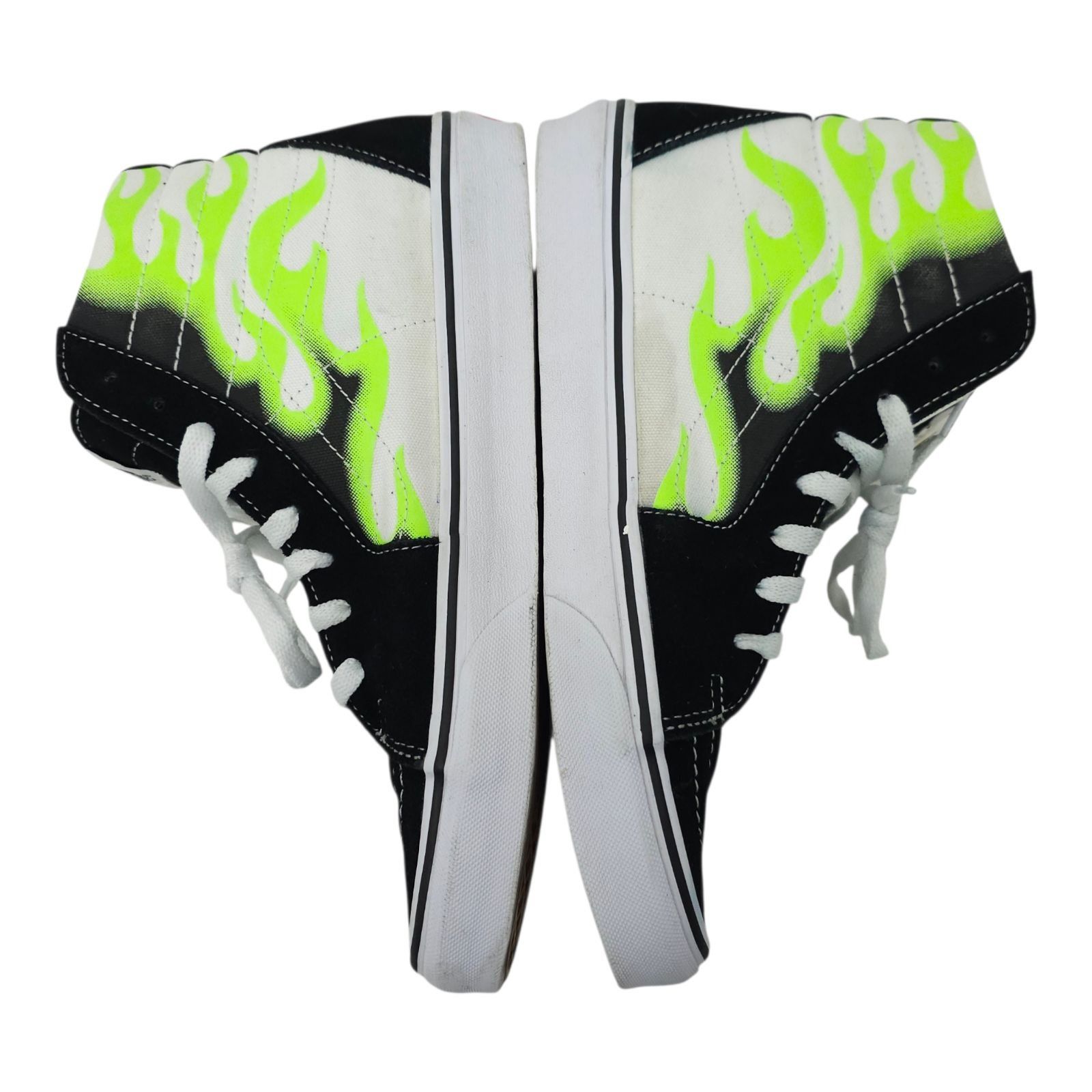 Vans Vans Sk8-Hi Green Flame Black White Sneaker Men 9 Women 10.5 Size US 9 / EU 42 - 6 Thumbnail