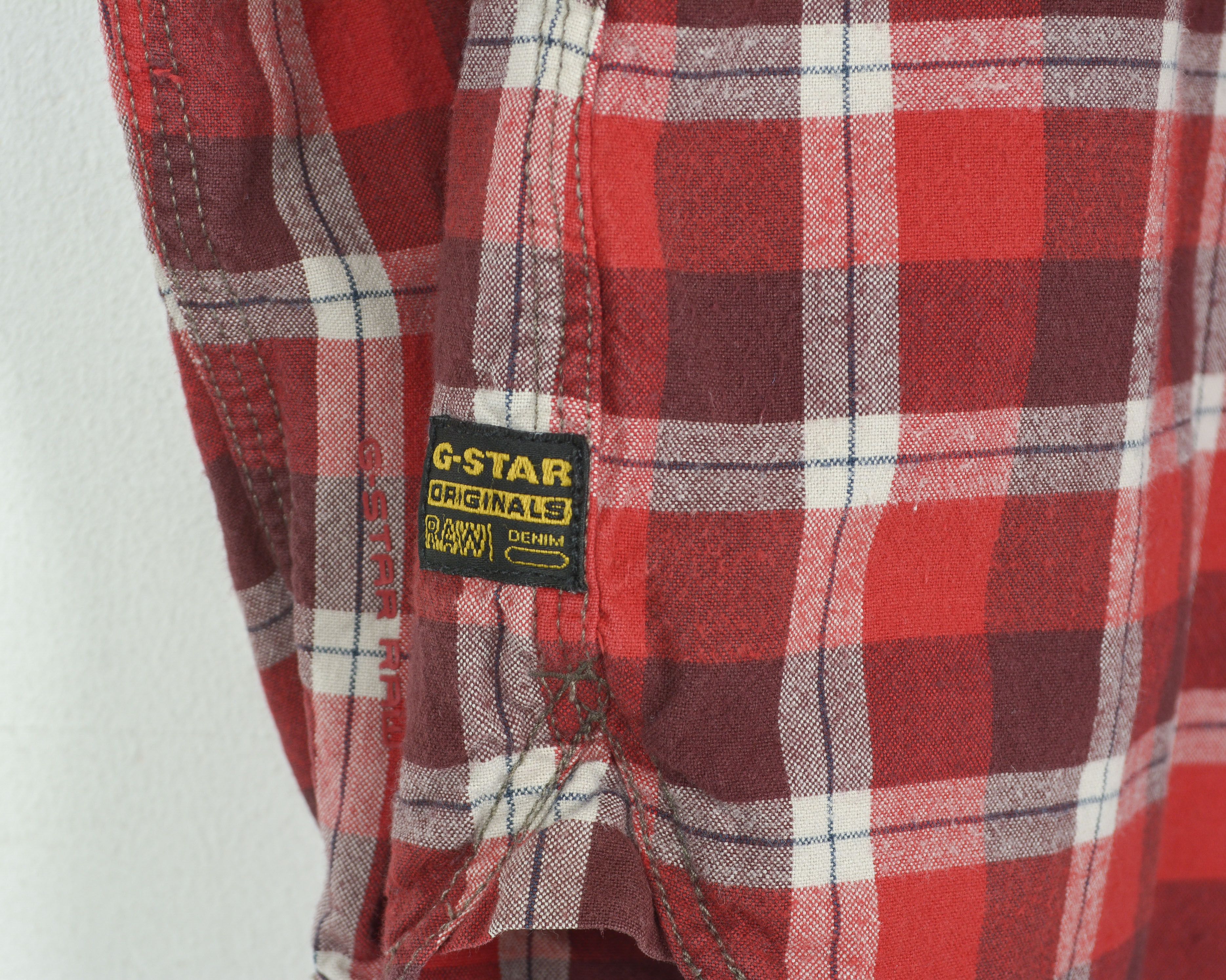 G-Star Women S Shirt Casual Red Western Check Long Sleeved Plaid Size S / US 4 / IT 40 - 8 Thumbnail