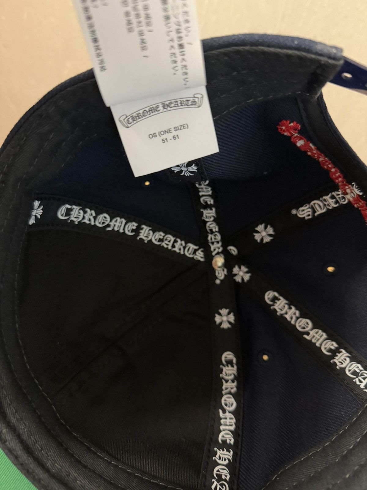 Chrome Hearts Chrome Hearts Baseball Cap Navy Size ONE SIZE - 8 Thumbnail