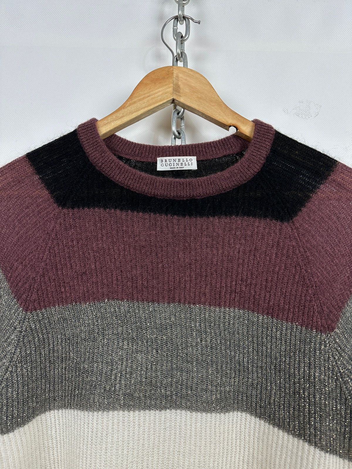 Brunello Cucinelli Brunello Cucinelli Mohair / Wool Sweater Size S / US 4 / IT 40 - 7 Thumbnail