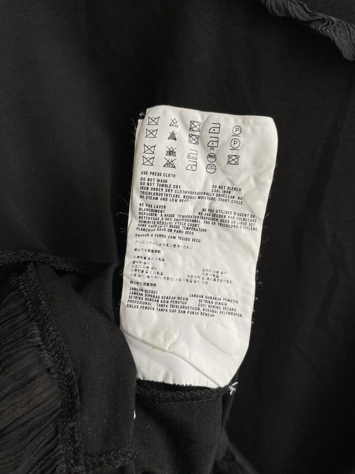 Miu Miu Miu Miu Silk & Cotton Blouse Top Black Pullover Long Sleeve Size XL / US 12-14 / IT 48-50 - 10 Thumbnail