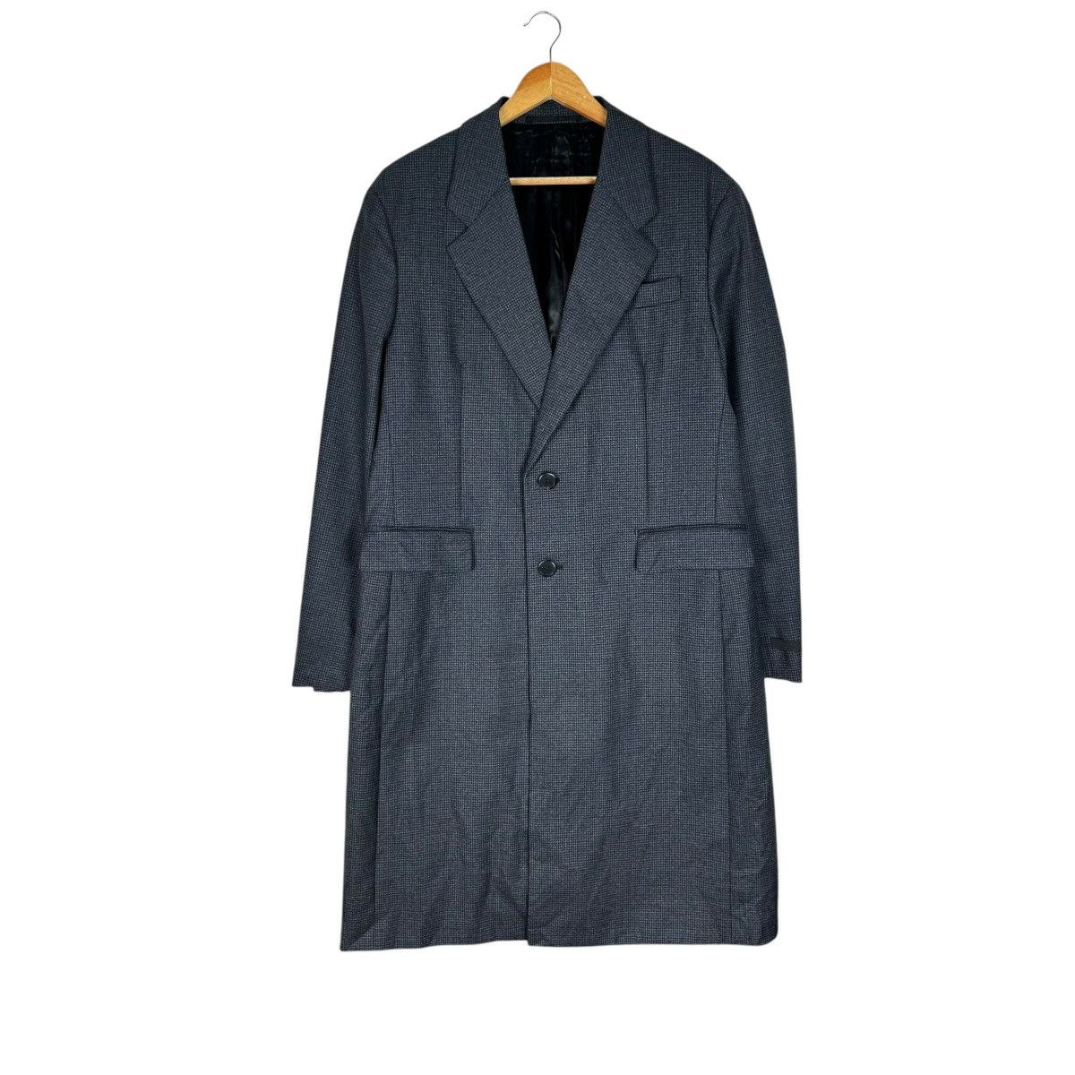 Prada 🔥PRADA HERRINGBONE WOOL LONG COAT JACKET Size US M / EU 48-50 / 2 - 1 Thumbnail