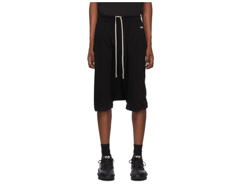 Rick Owens Rick Owens Drkshdw men's thin drawstring drop-crotch shorts Size US 28 / EU 44 - 3 Thumbnail