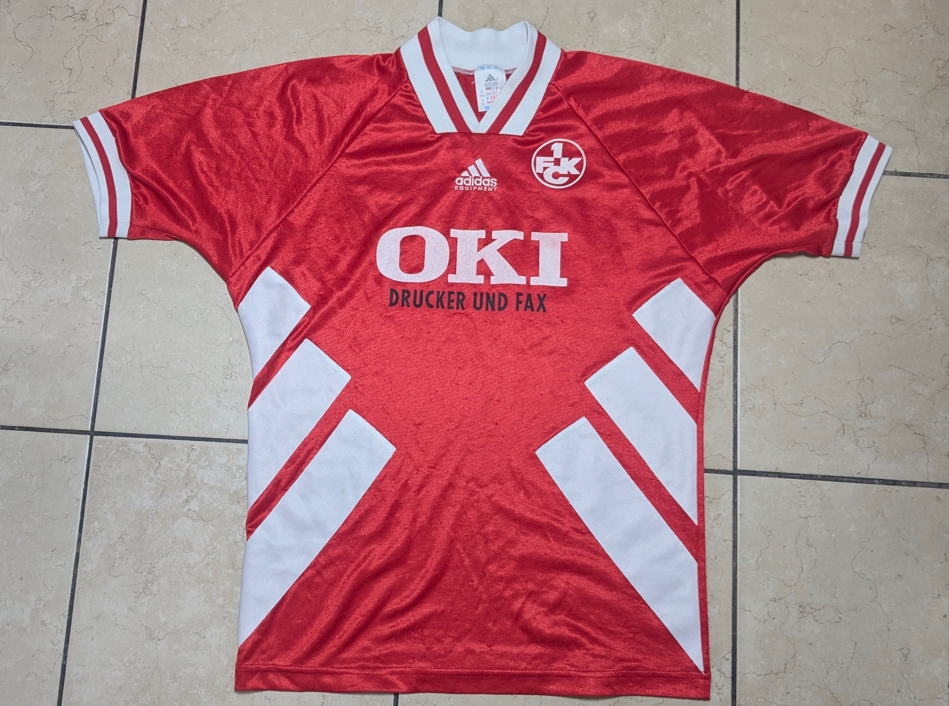 Adidas ADIDAS EQT FC KAISERSLAUTERN 1994/1995 SOCCER JERSEY Size US S / EU 44-46 / 1 - 1 Thumbnail