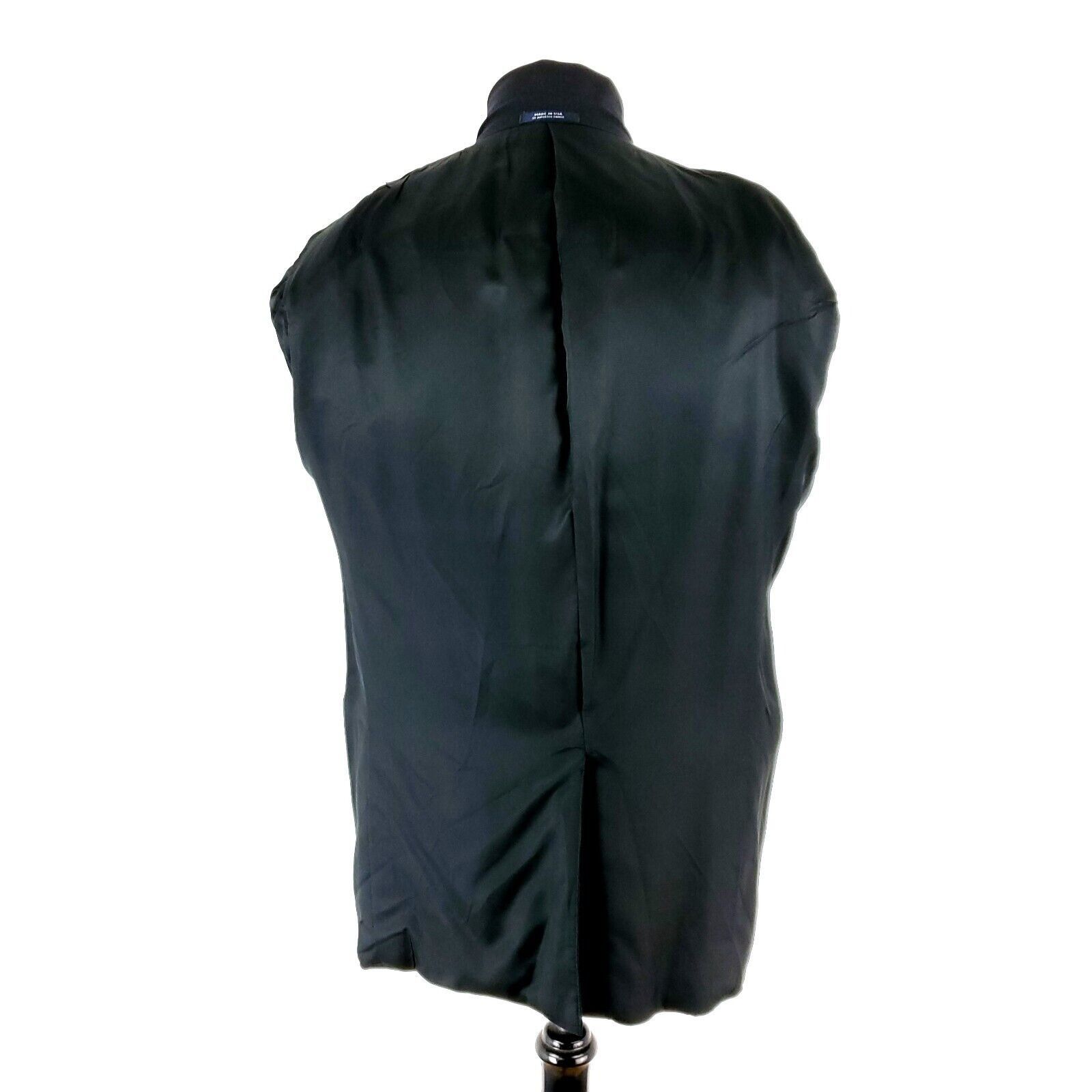 Hart Schaffner Marx Hart Schaffner Marx 1887 Wool 2 Silver Button Blazer 40R Bla Size 40R - 11 Thumbnail