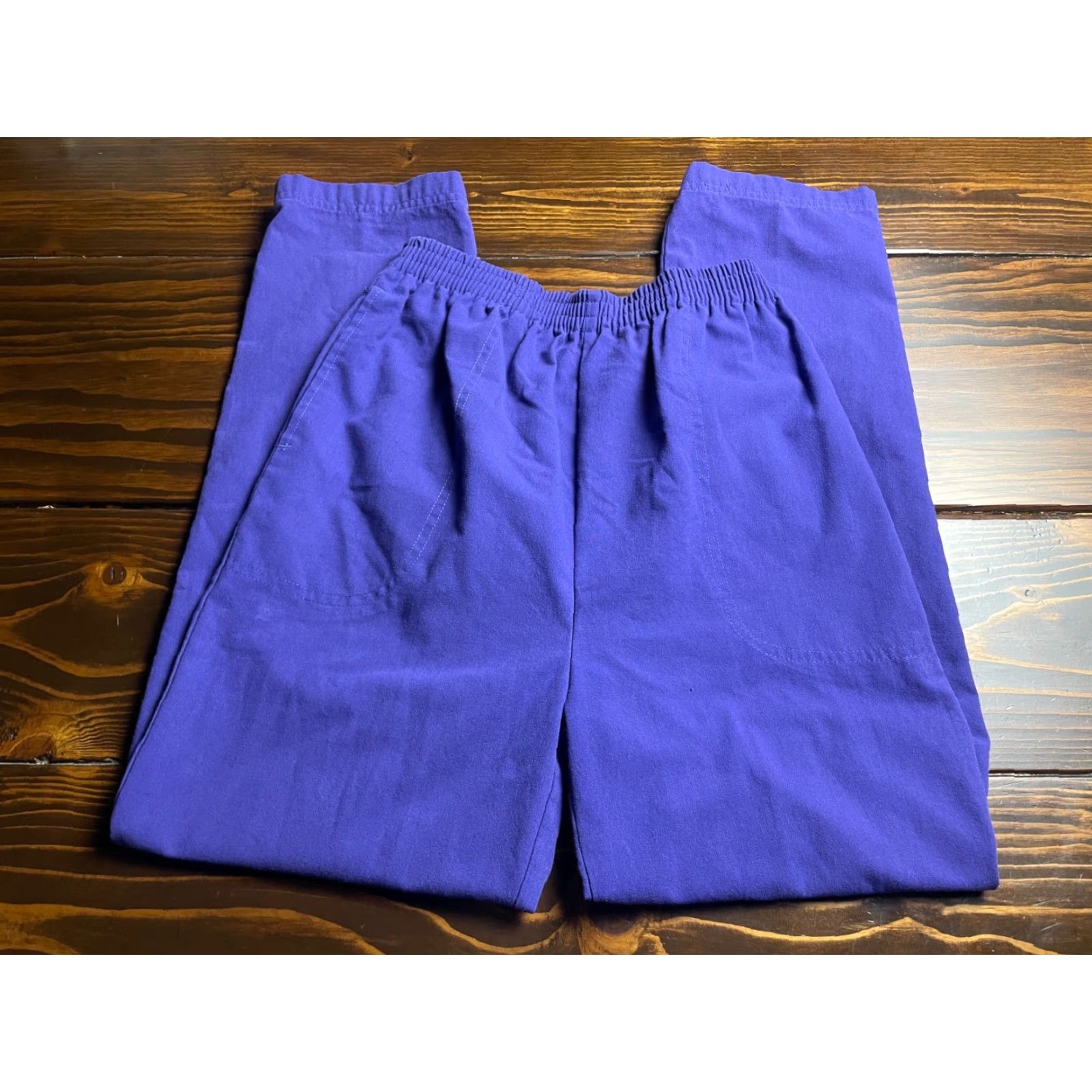 Vintage VINTAGE Casual Isle Track Pants Women S Purple Pull On Elastic Waist 80s Size 28" / US 6 / IT 42 - 2 Thumbnail