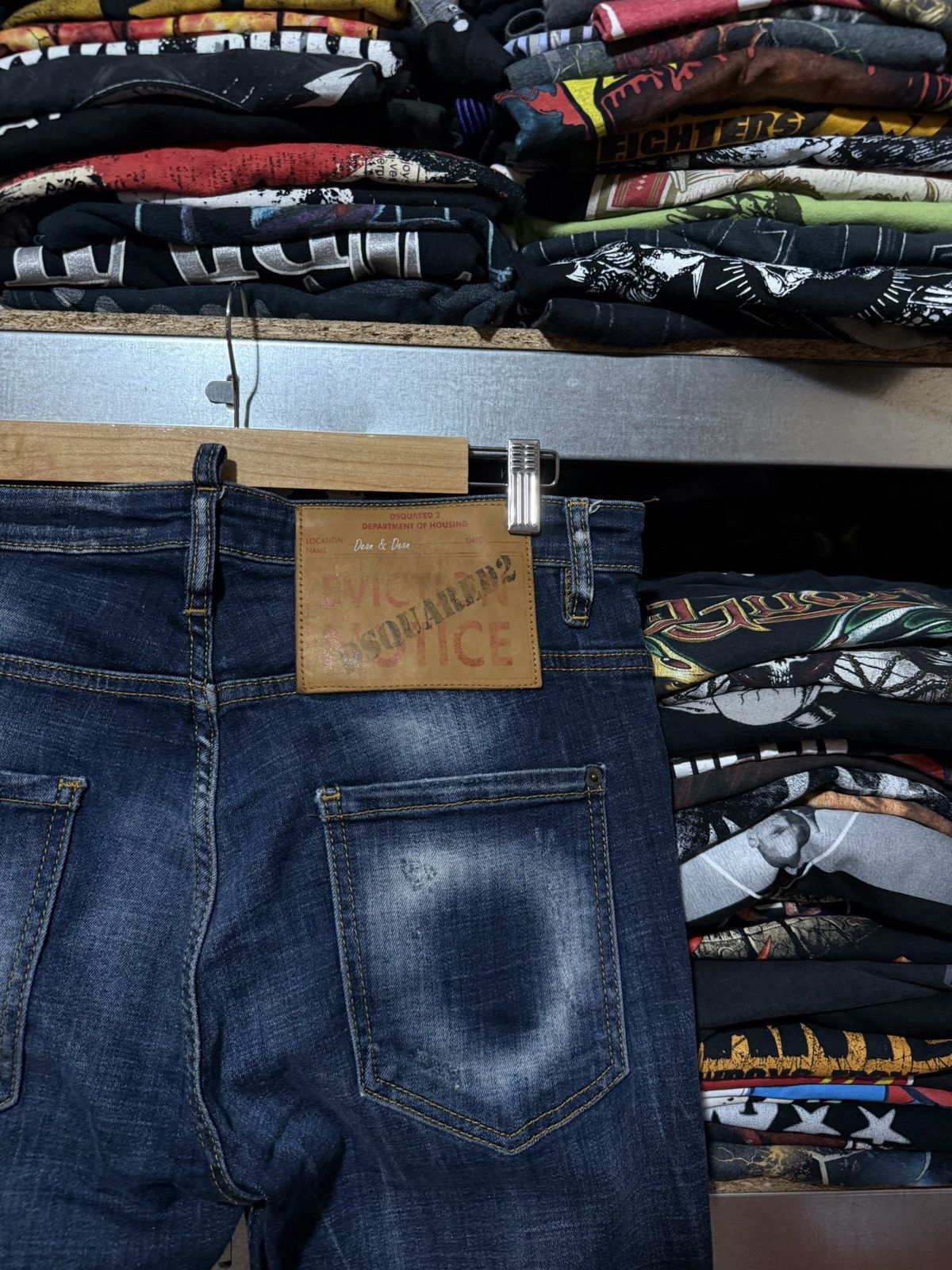 Dsquared2 Rare Luxury Dsquared2 Distressed Denim Navy Jeans Y2K Hype Size US 30 / EU 46 - 6 Thumbnail