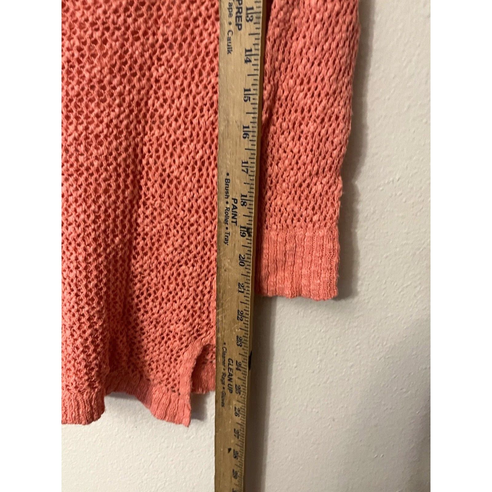 American Eagle Outfitters American Eagle Outfitters Sweater Women’s M Pink Open-Knit Pullover 3/4 Sleeve Classic Lightweight Size M / US 6-8 / IT 42-44 - 4 Thumbnail