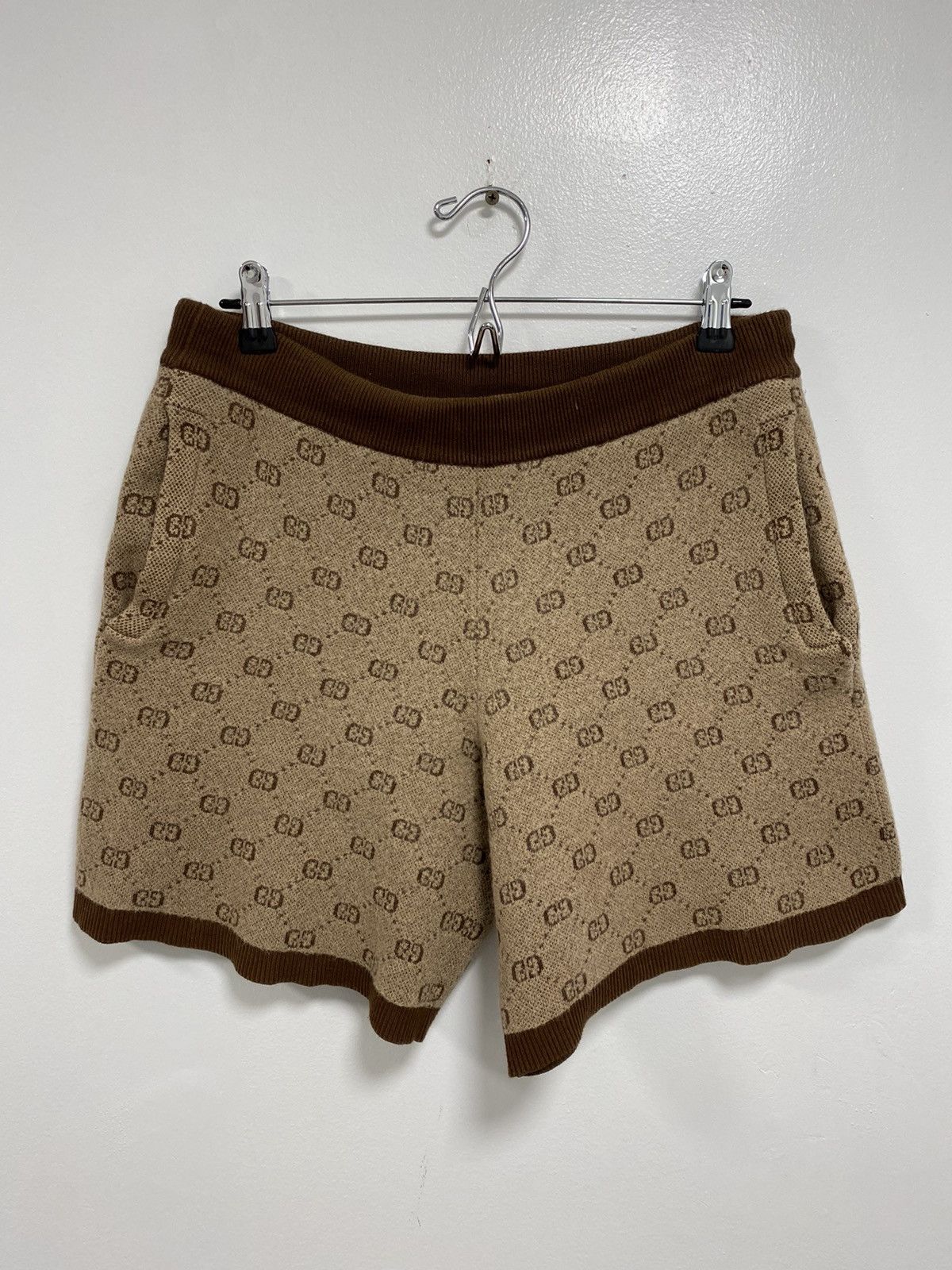 Gucci jacquard shorts wool cotton
