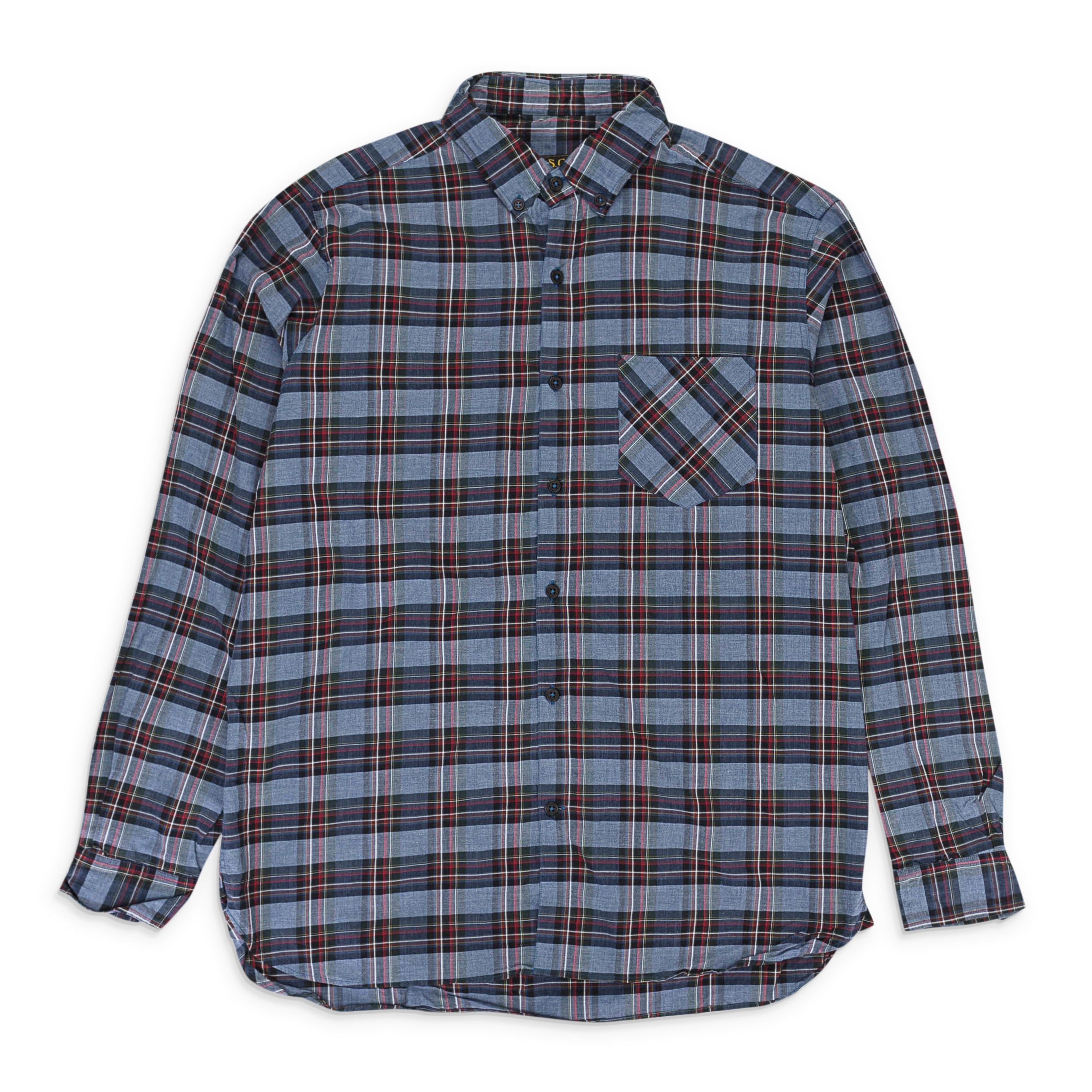 Freemans Sporting Club Blue Plaid Long Sleeve Cotton Shirt Size S Size US S / EU 44-46 / 1 - 1 Thumbnail