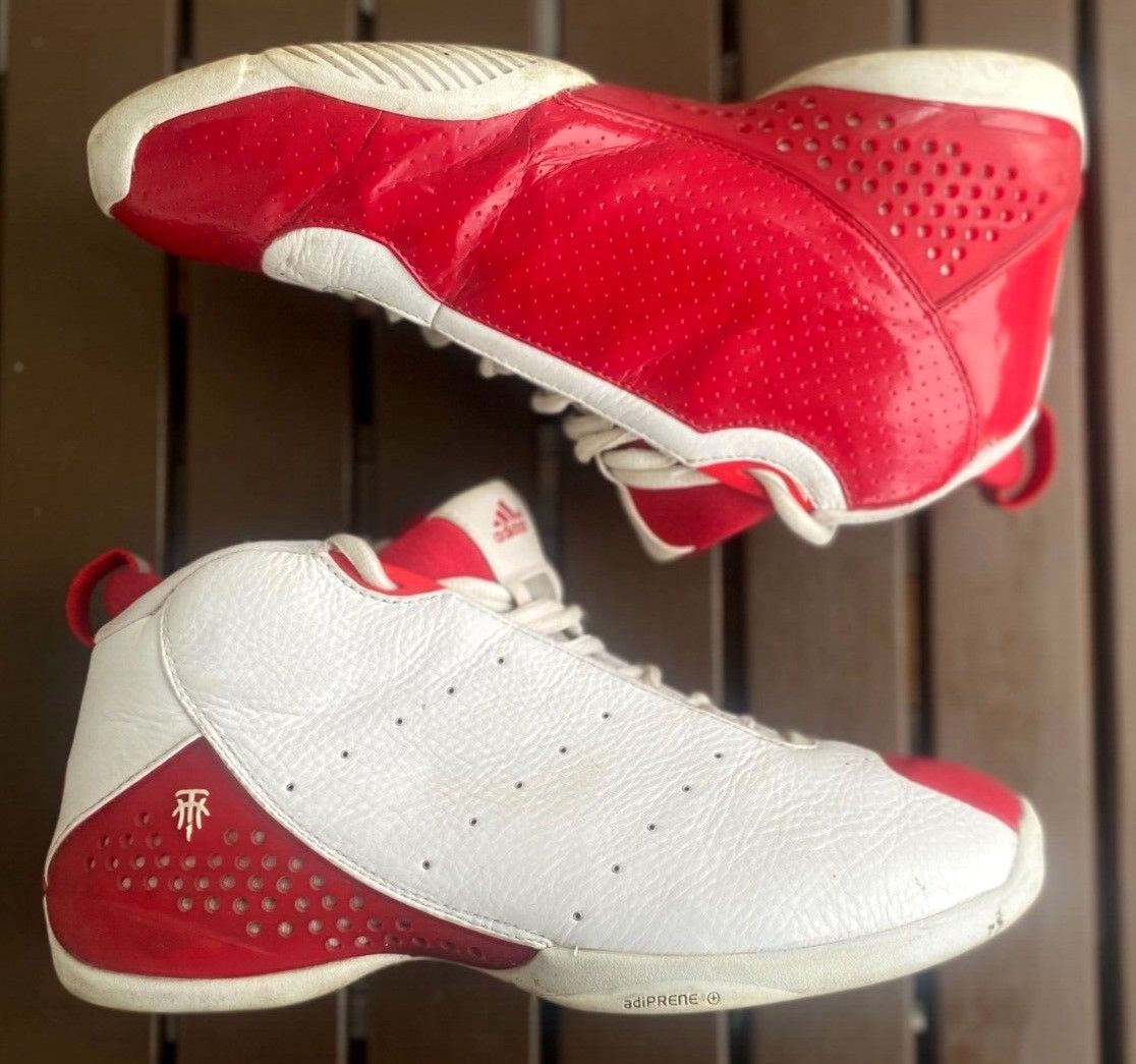 Adidas 2004 Adidas T-Mac 4.5 White Red 351635. Size 10,5US/44,5EUR Size US 10.5 / EU 43-44 - 1 Thumbnail