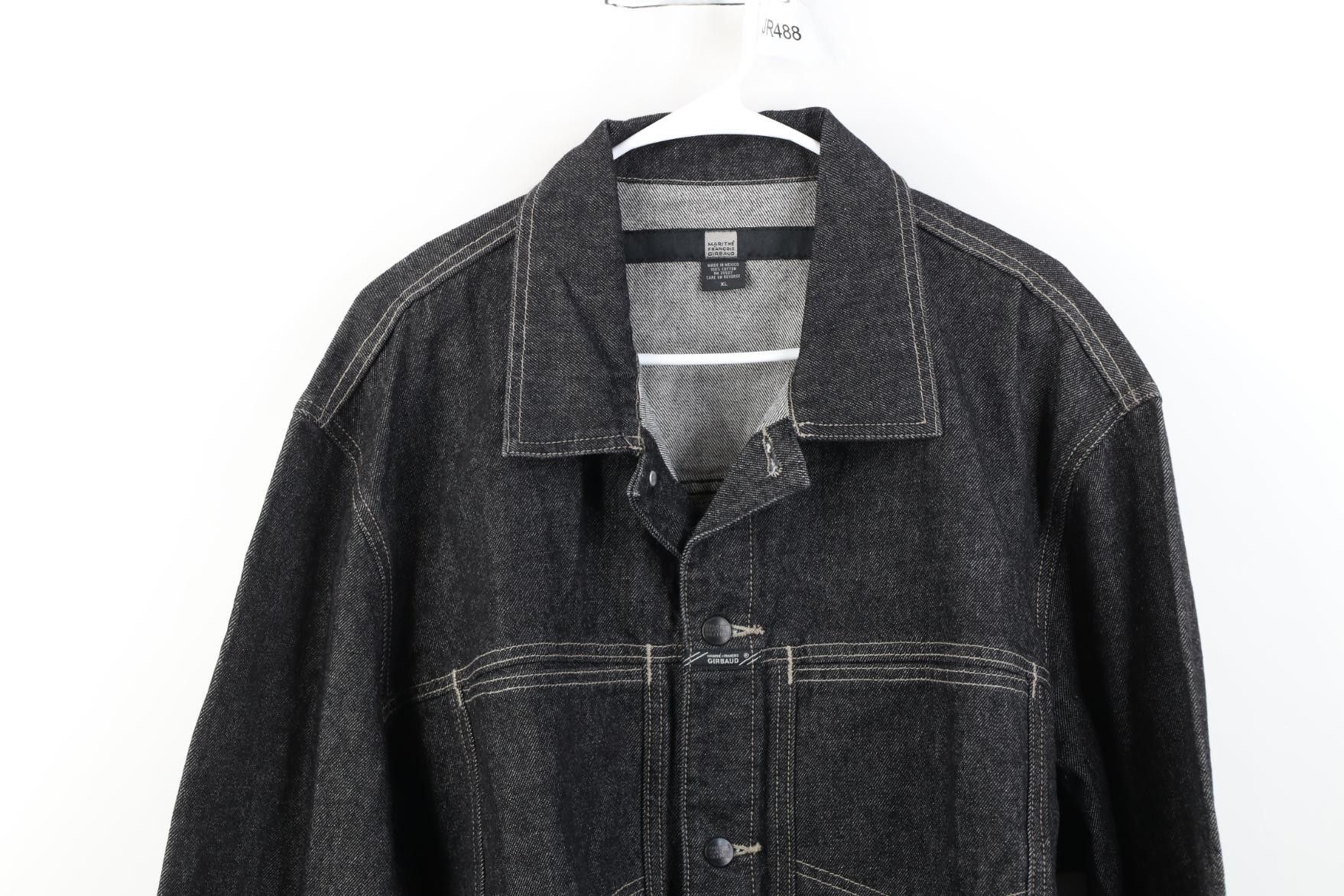 Marithe + Francois Girbaud Deadstock Vintage 90s Marithe Francois Girbaud Jacket Black Size US XL / EU 56 / 4 - 2 Thumbnail